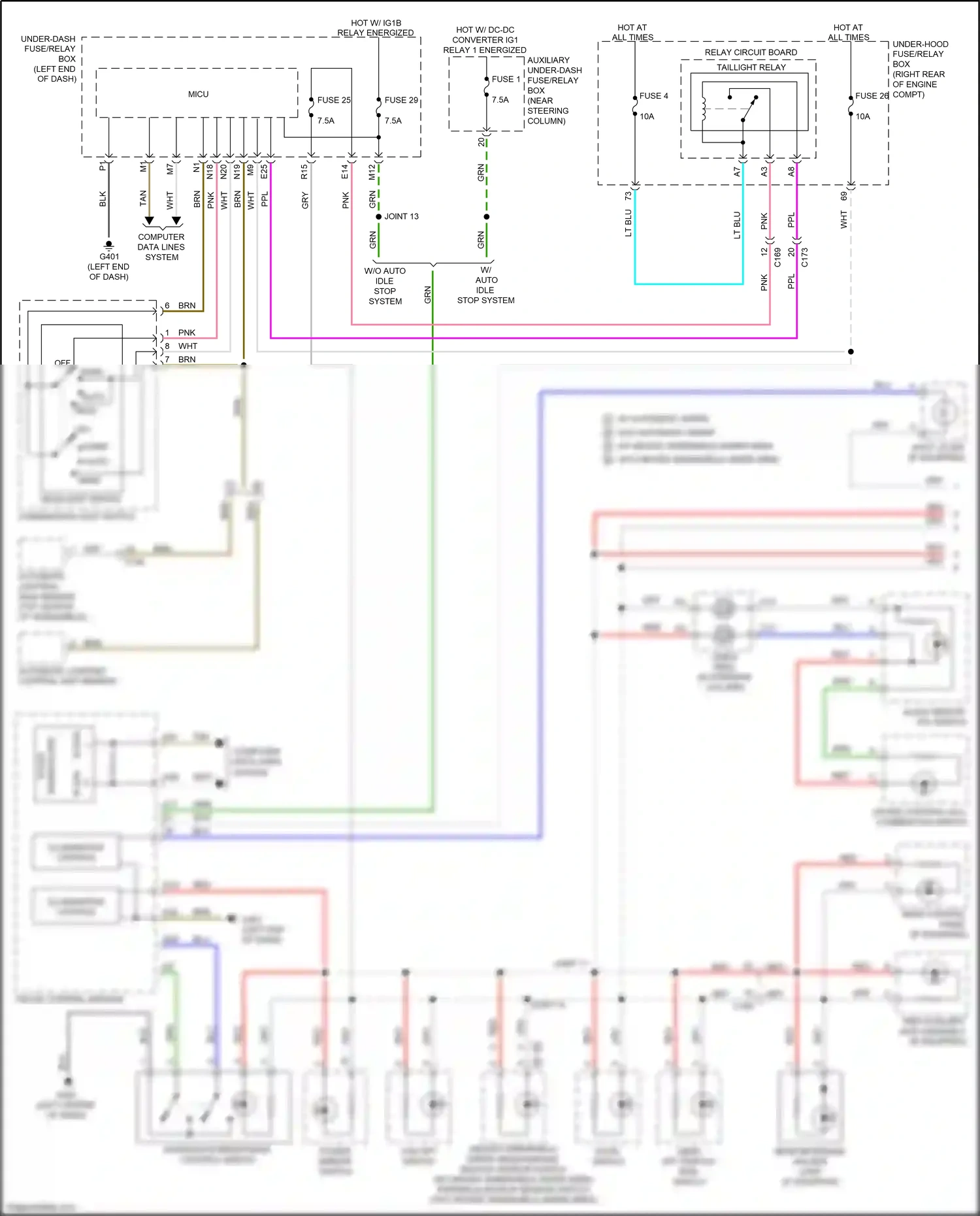 Wiring diagram econ switch for Honda Pilot III facelift (2018-2022) (7 of 10)