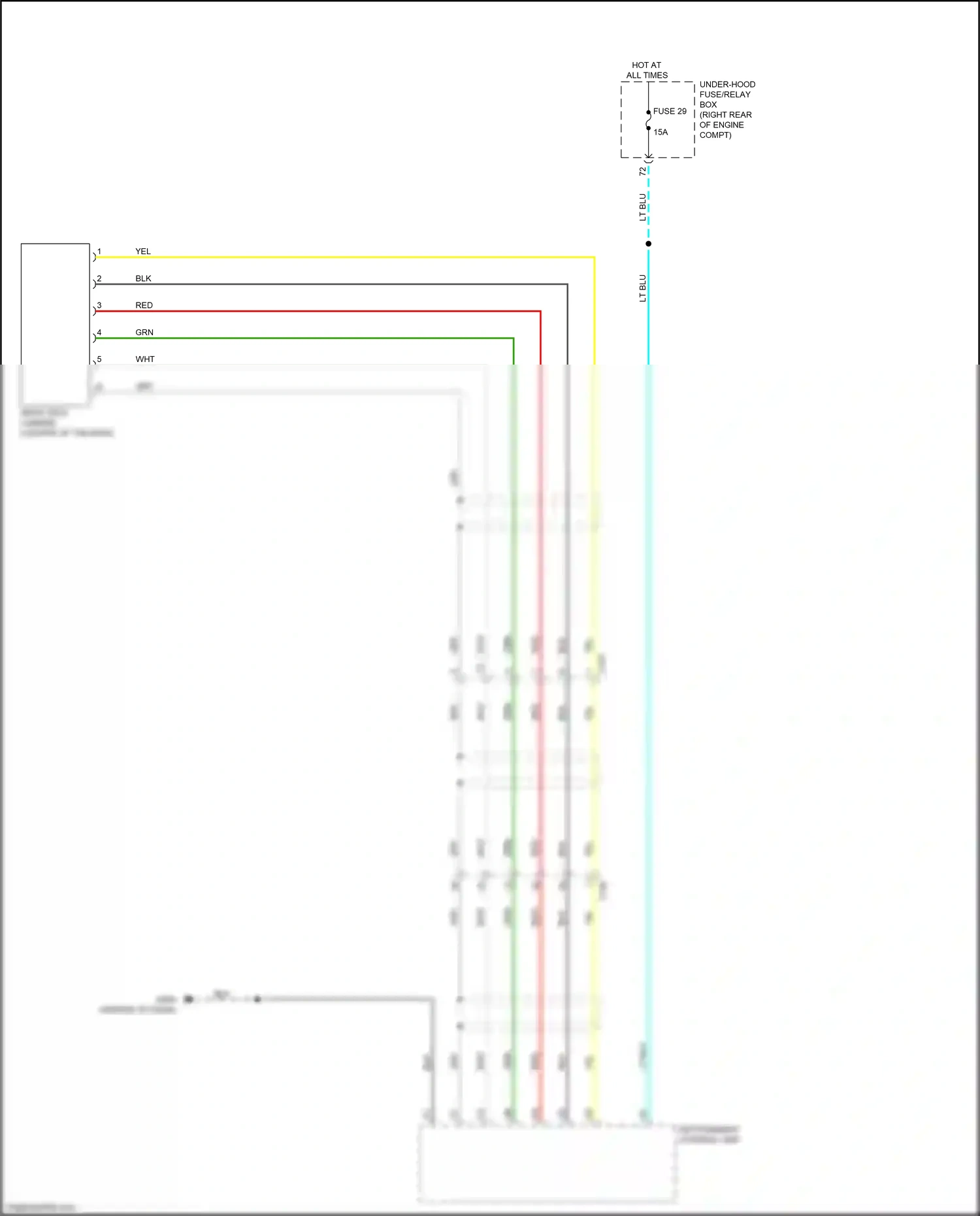 Wiring diagram infotainment control unit for Honda Pilot III facelift (2018-2022) (10 of 17)