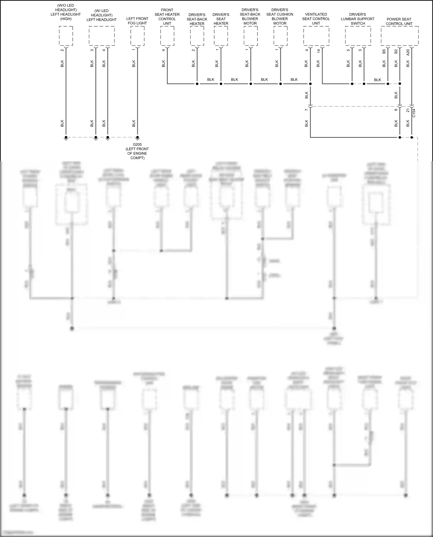 Wiring diagram joint 7 for Honda Pilot III facelift (2018-2022) (2 of 6)