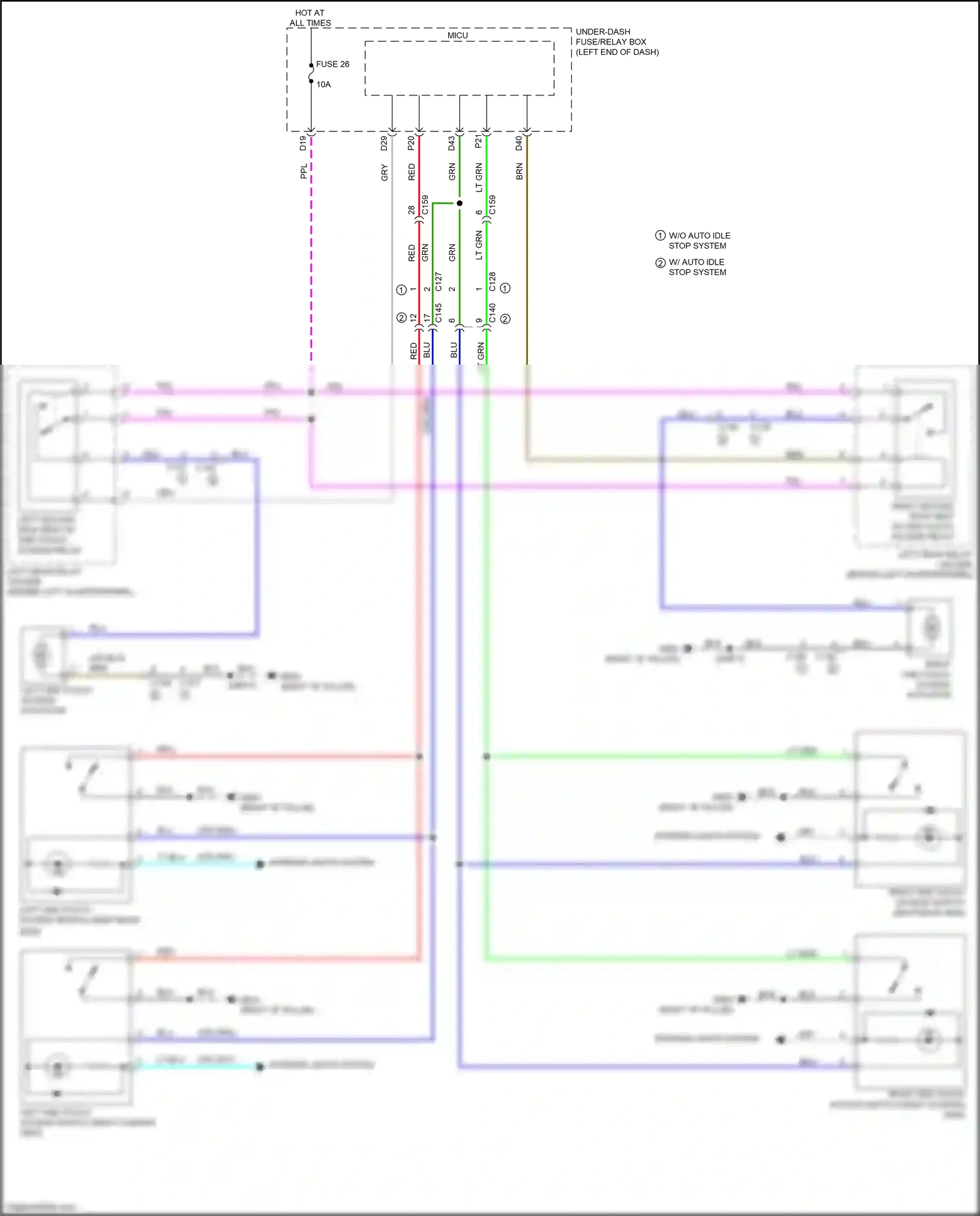 Wiring diagram lt blu for Honda Pilot III facelift (2018-2022) (40 of 141)
