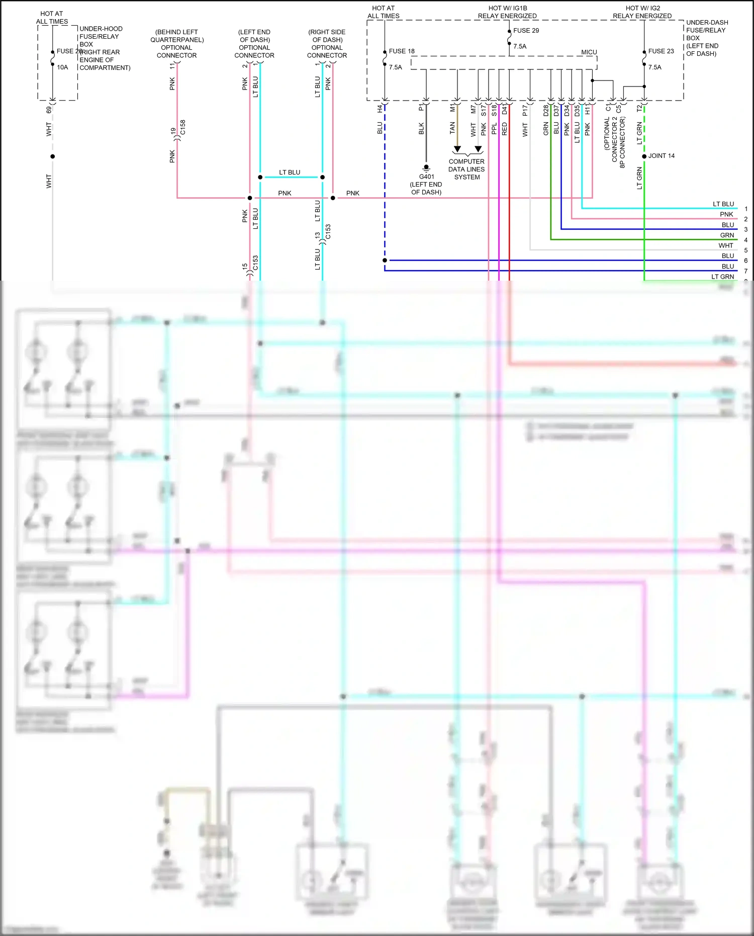 Wiring diagram lt blu for Honda Pilot III facelift (2018-2022) (18 of 141)