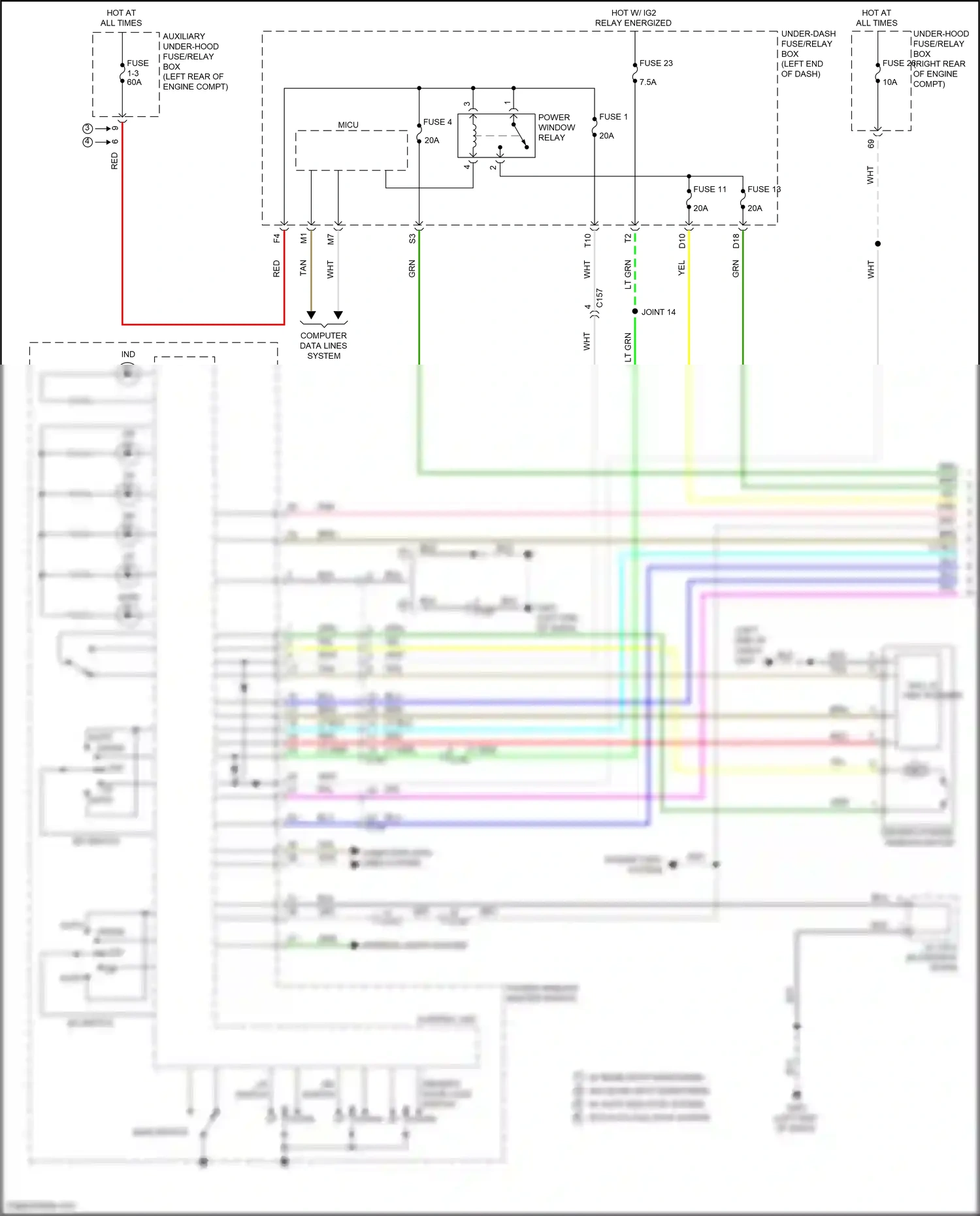 Wiring diagram lt blu for Honda Pilot III facelift (2018-2022) (122 of 141)