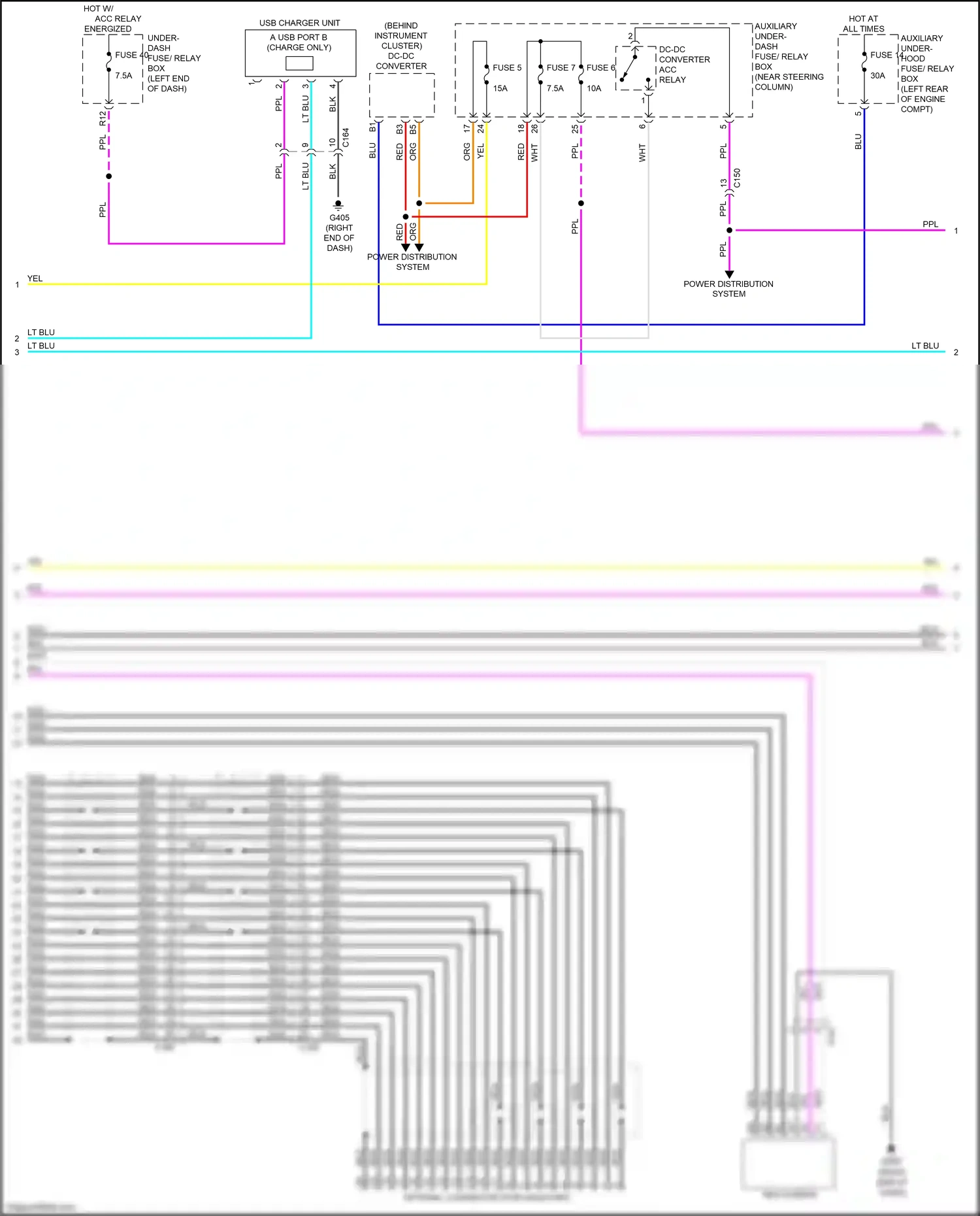Wiring diagram lt blu for Honda Pilot III facelift (2018-2022) (85 of 141)