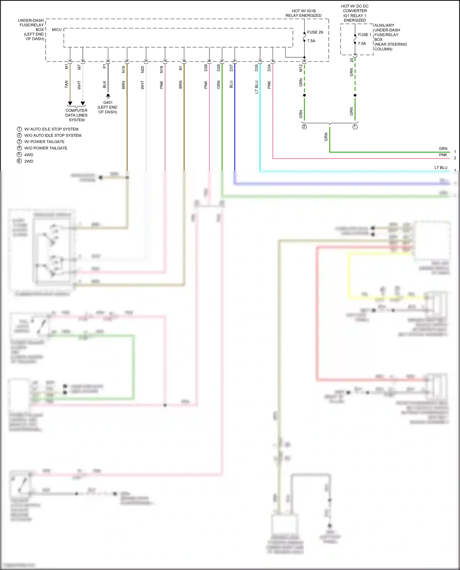 Wiring diagram lt blu for Honda Pilot III facelift (2018-2022) (22 of 141)