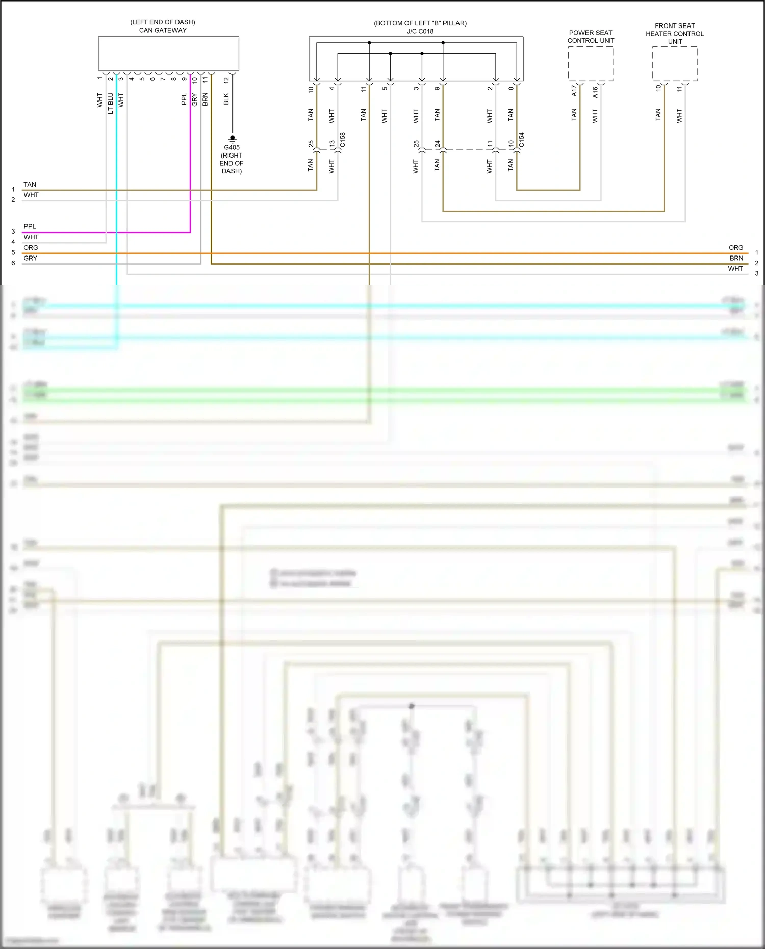 Wiring diagram multi-purpose camera unit for Honda Pilot III facelift (2018-2022) (1 of 11)