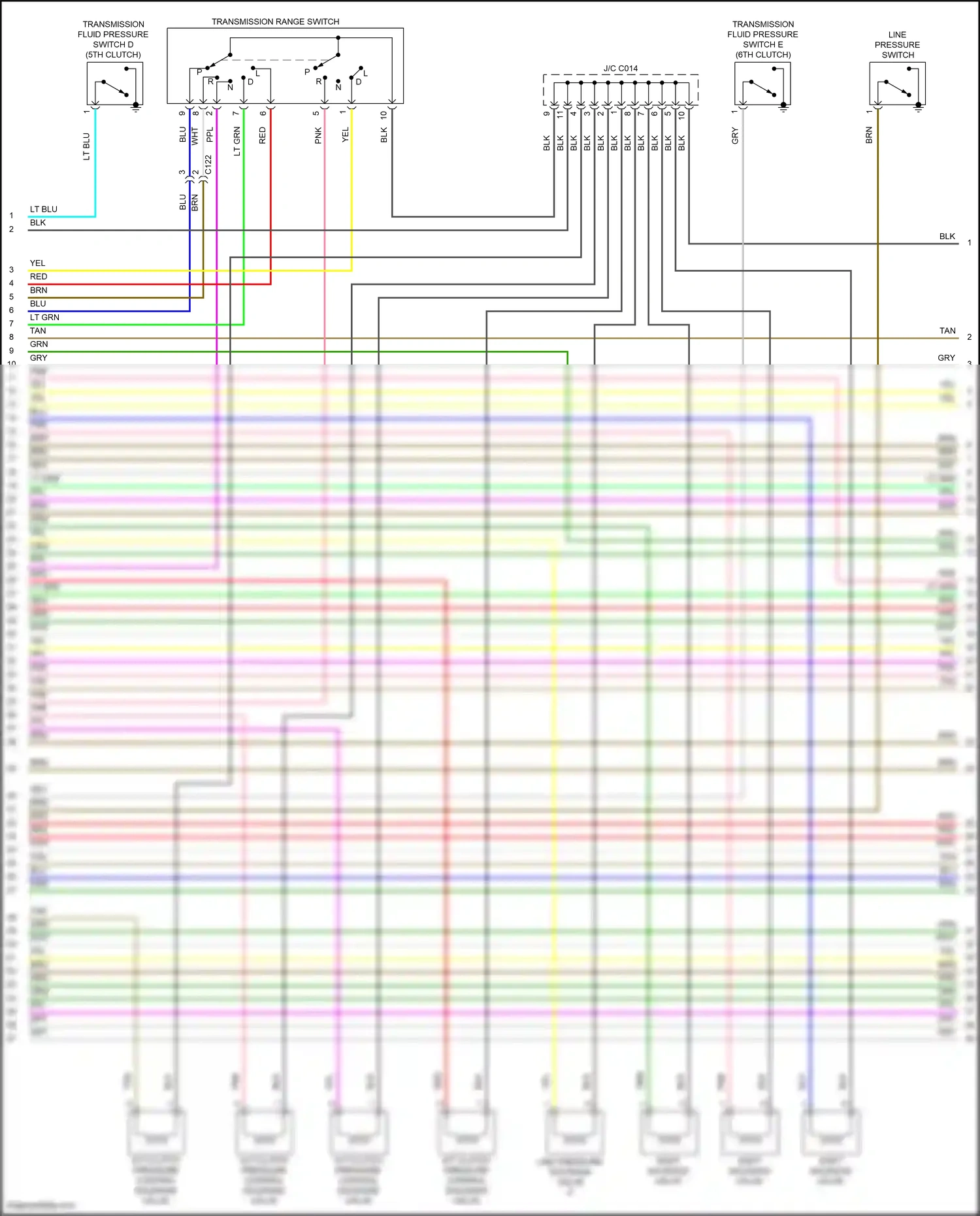 Wiring diagram red for Honda Pilot III facelift (2018-2022) (155 of 158)