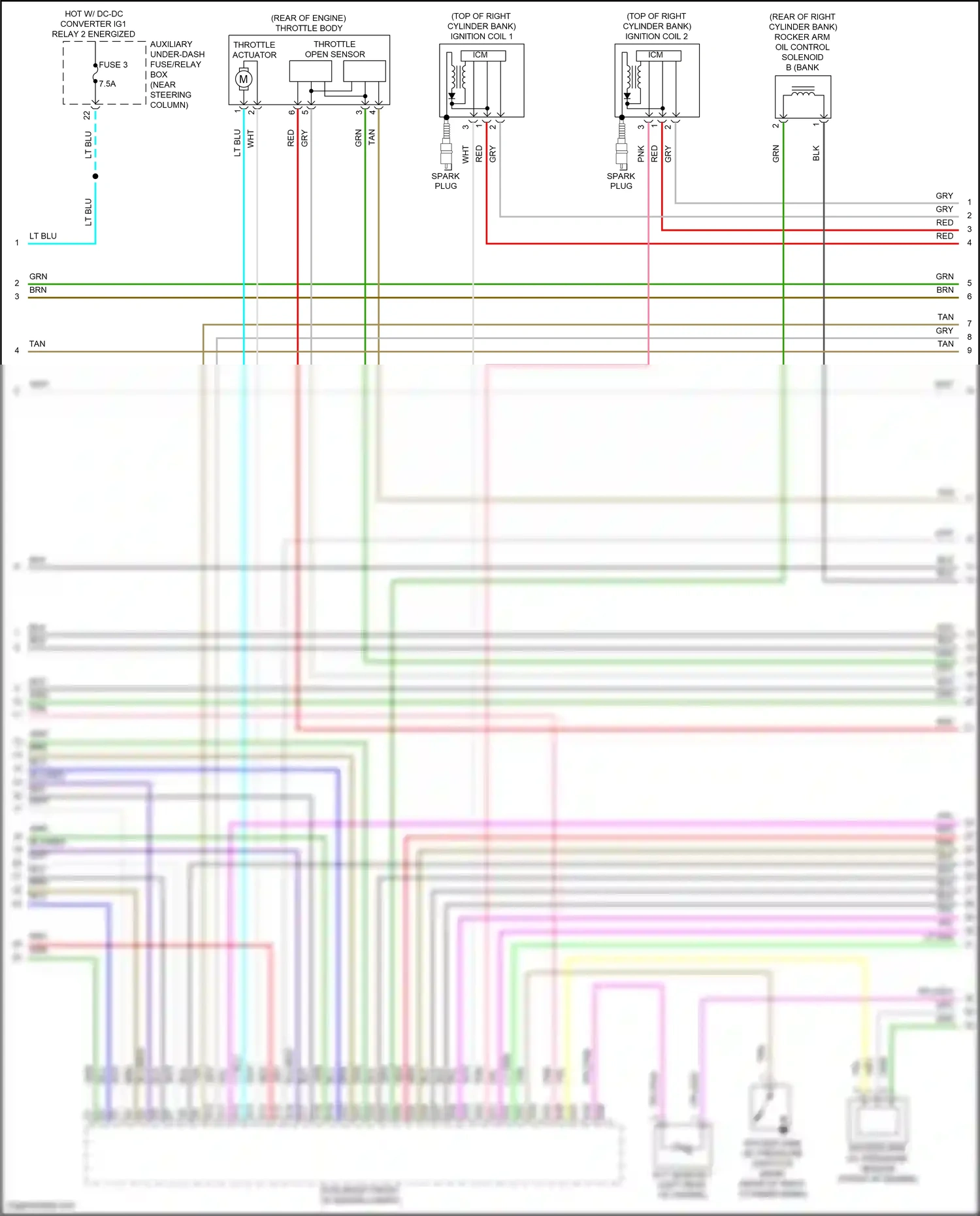 Wiring diagram red for Honda Pilot III facelift (2018-2022) (147 of 158)