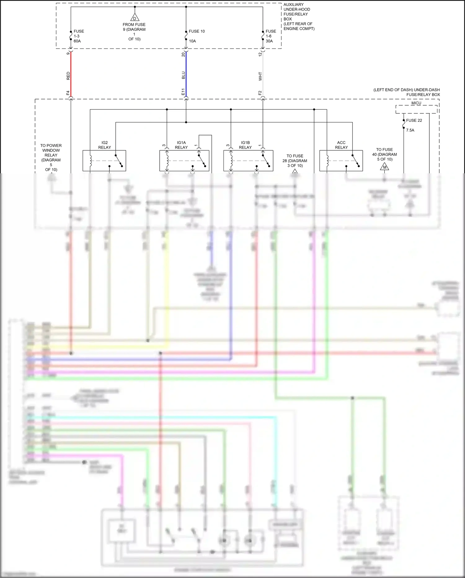 Wiring diagram reverse relay for Honda Pilot III facelift (2018-2022) (6 of 9)