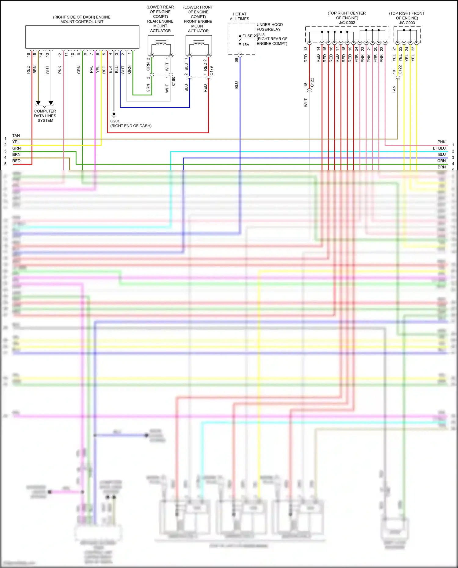 Wiring diagram spark plug for Honda Pilot III facelift (2018-2022) (2 of 4)