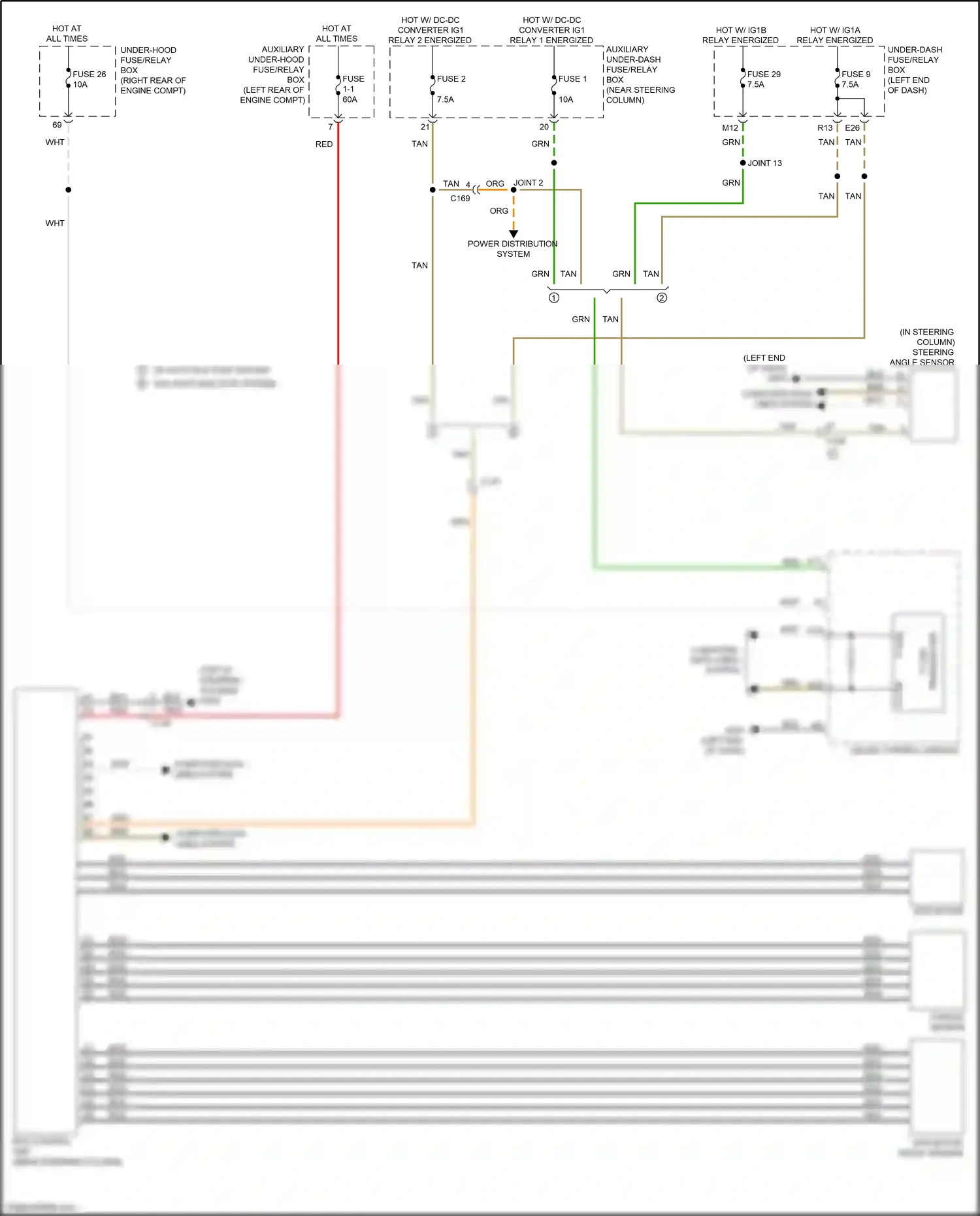 Wiring diagram steering angle sensor for Honda Pilot III facelift (2018-2022) (4 of 11)