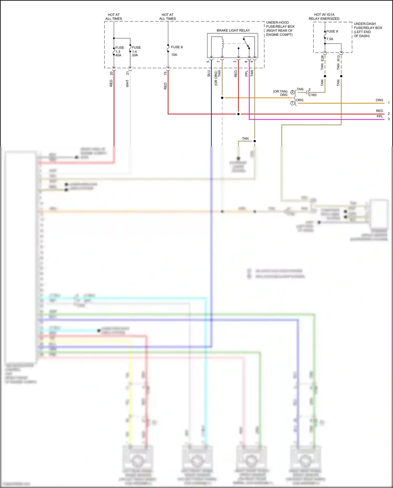 Wiring diagram steering angle sensor for Honda Pilot III facelift (2018-2022) (11 of 11)