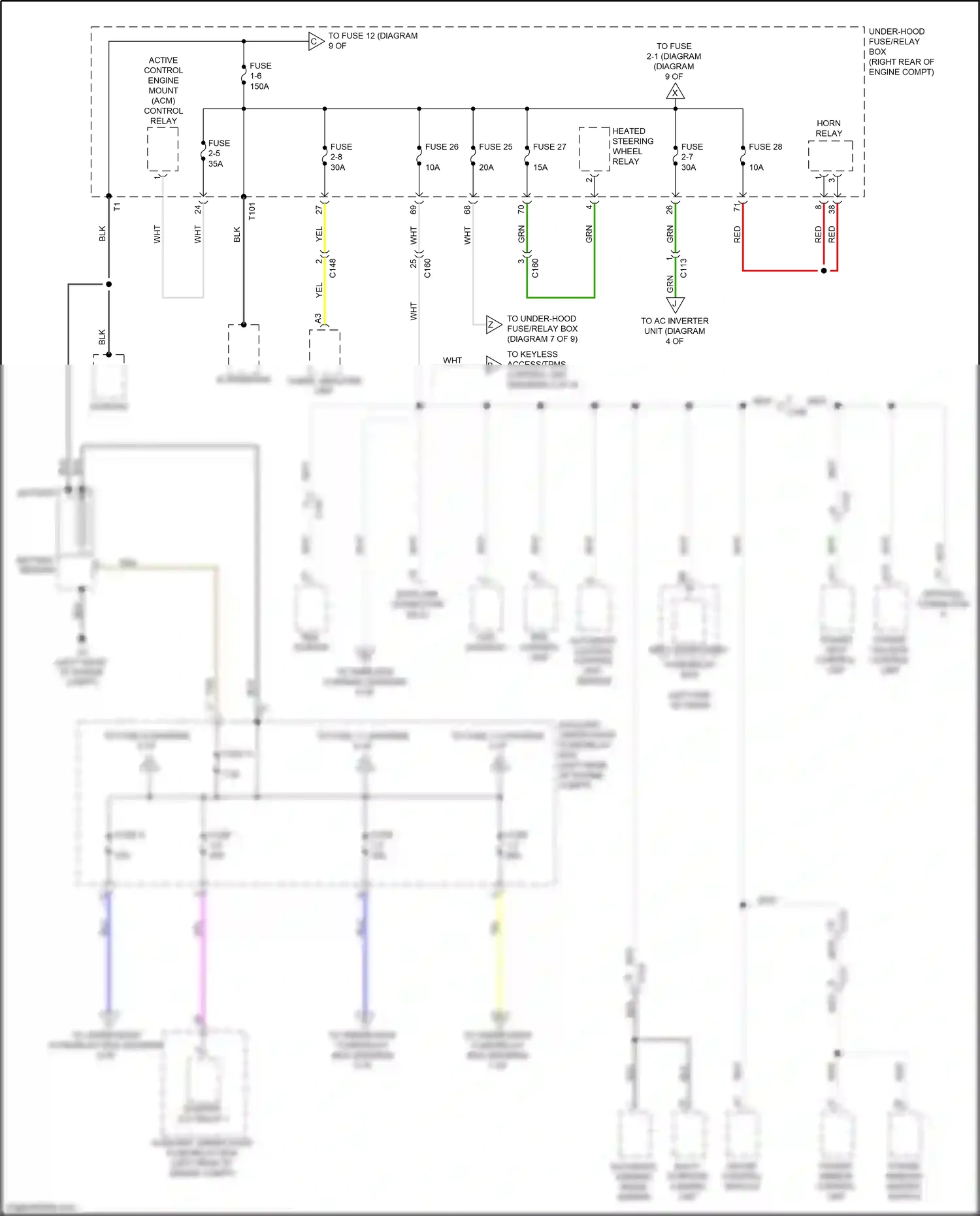 Wiring diagram tan for Honda Pilot III facelift (2018-2022) (55 of 135)