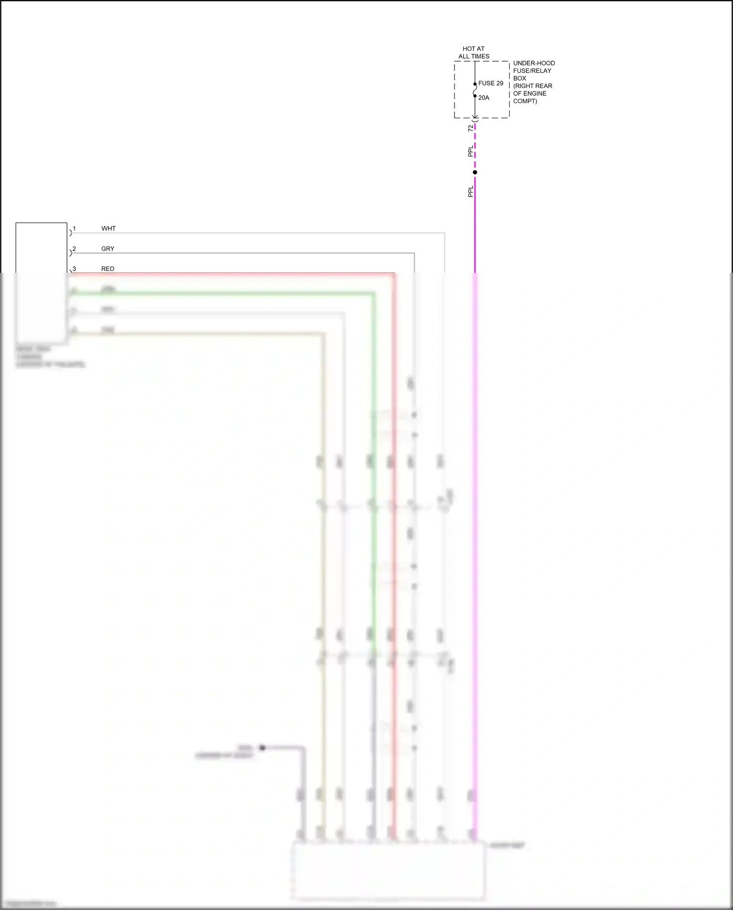 Wiring diagram tan for Honda Pilot III facelift (2018-2022) (89 of 135)