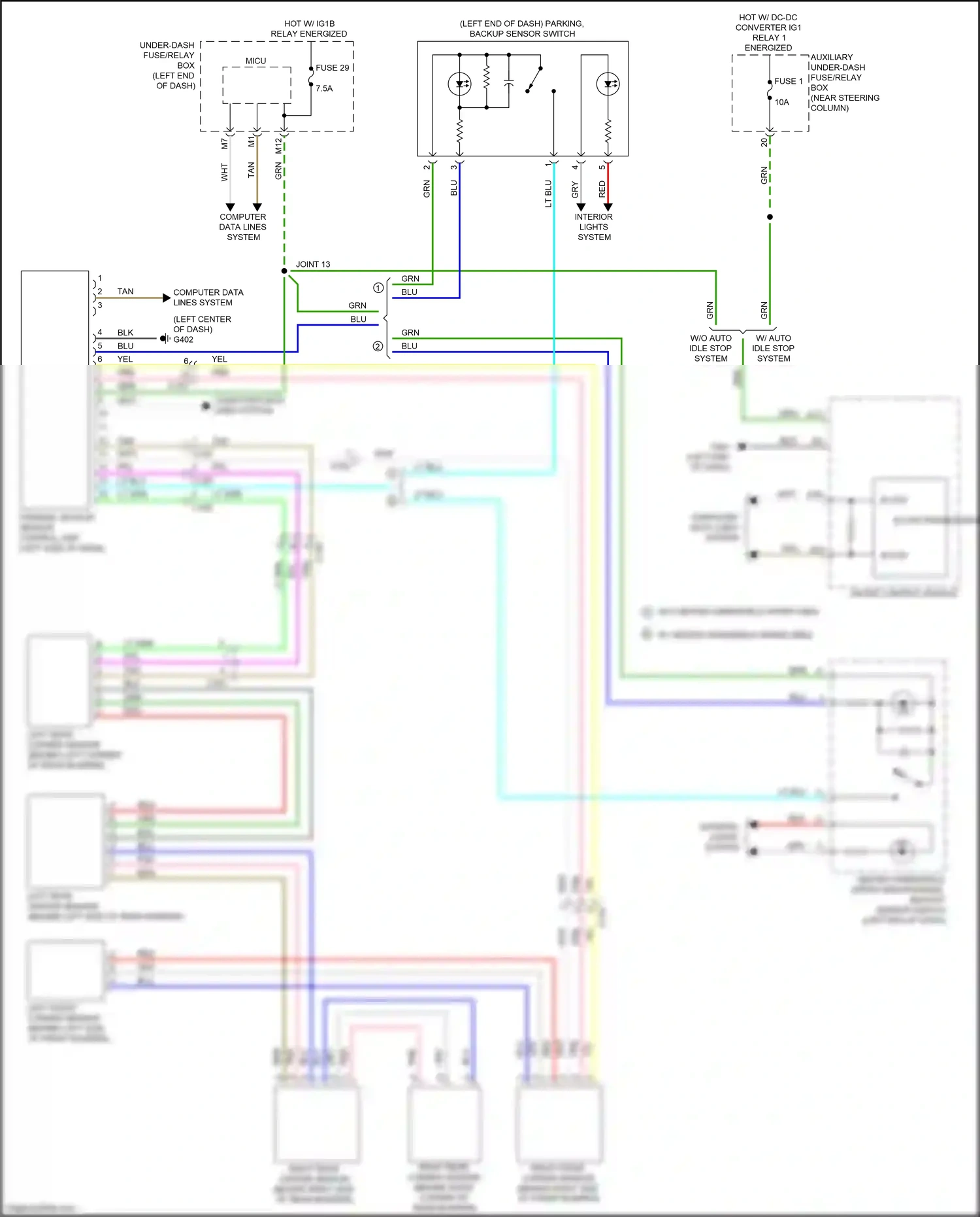Wiring diagram tan for Honda Pilot III facelift (2018-2022) (100 of 135)