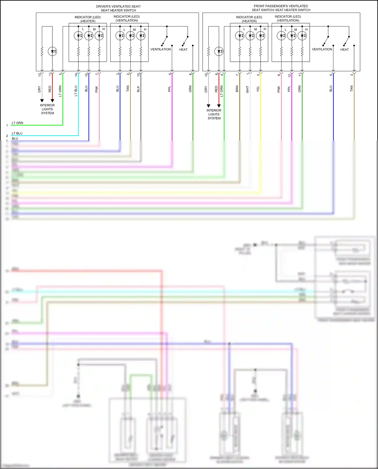 Wiring diagram tan for Honda Pilot III facelift (2018-2022) (34 of 135)
