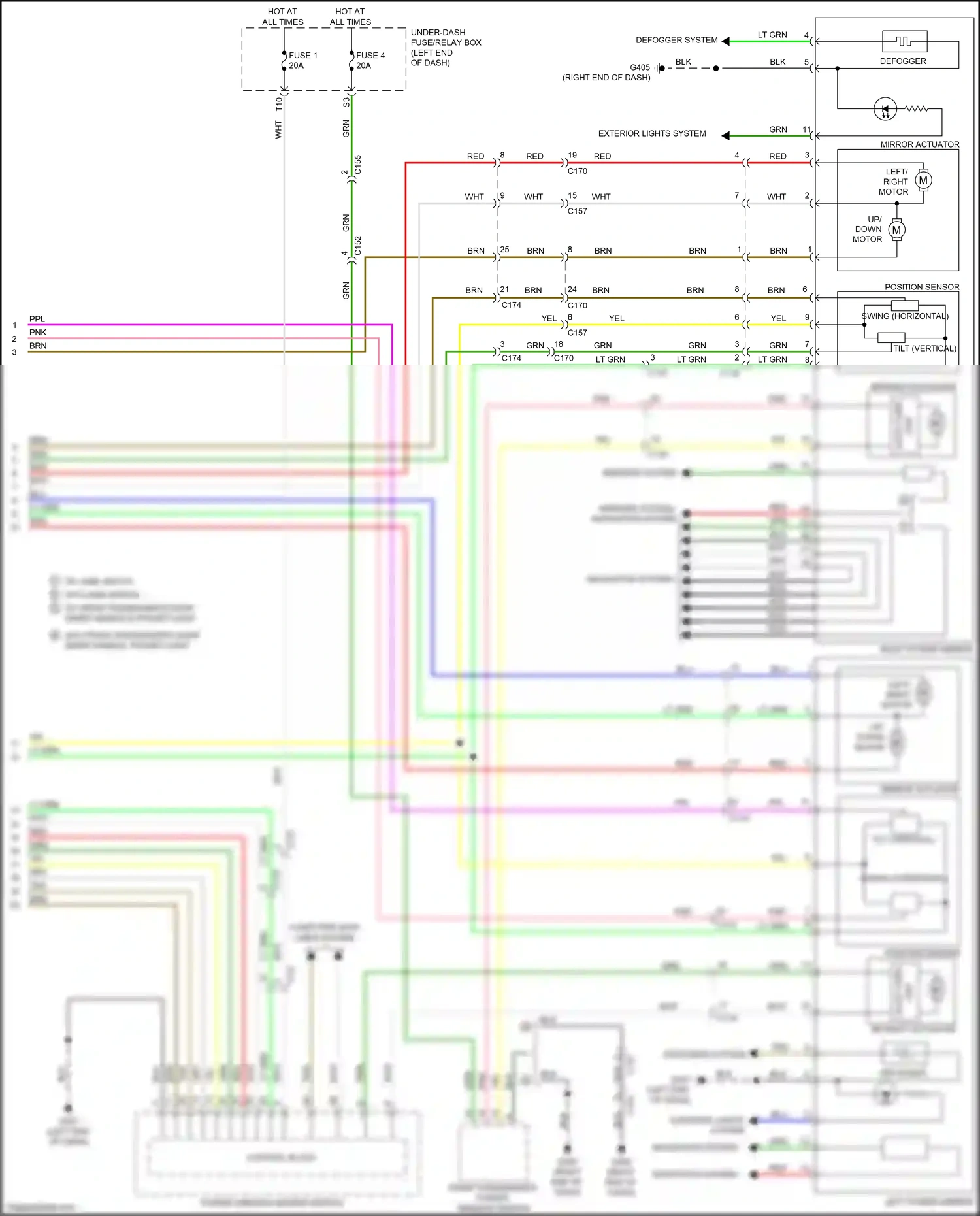 Wiring diagram tan for Honda Pilot III facelift (2018-2022) (107 of 135)