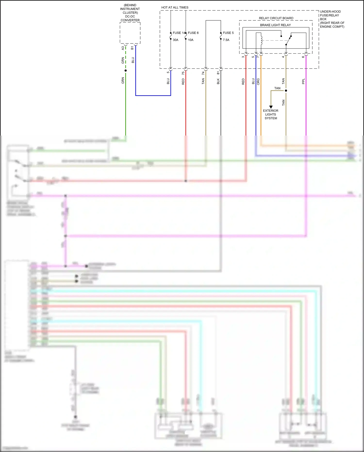 Wiring diagram tan for Honda Pilot III facelift (2018-2022) (66 of 135)