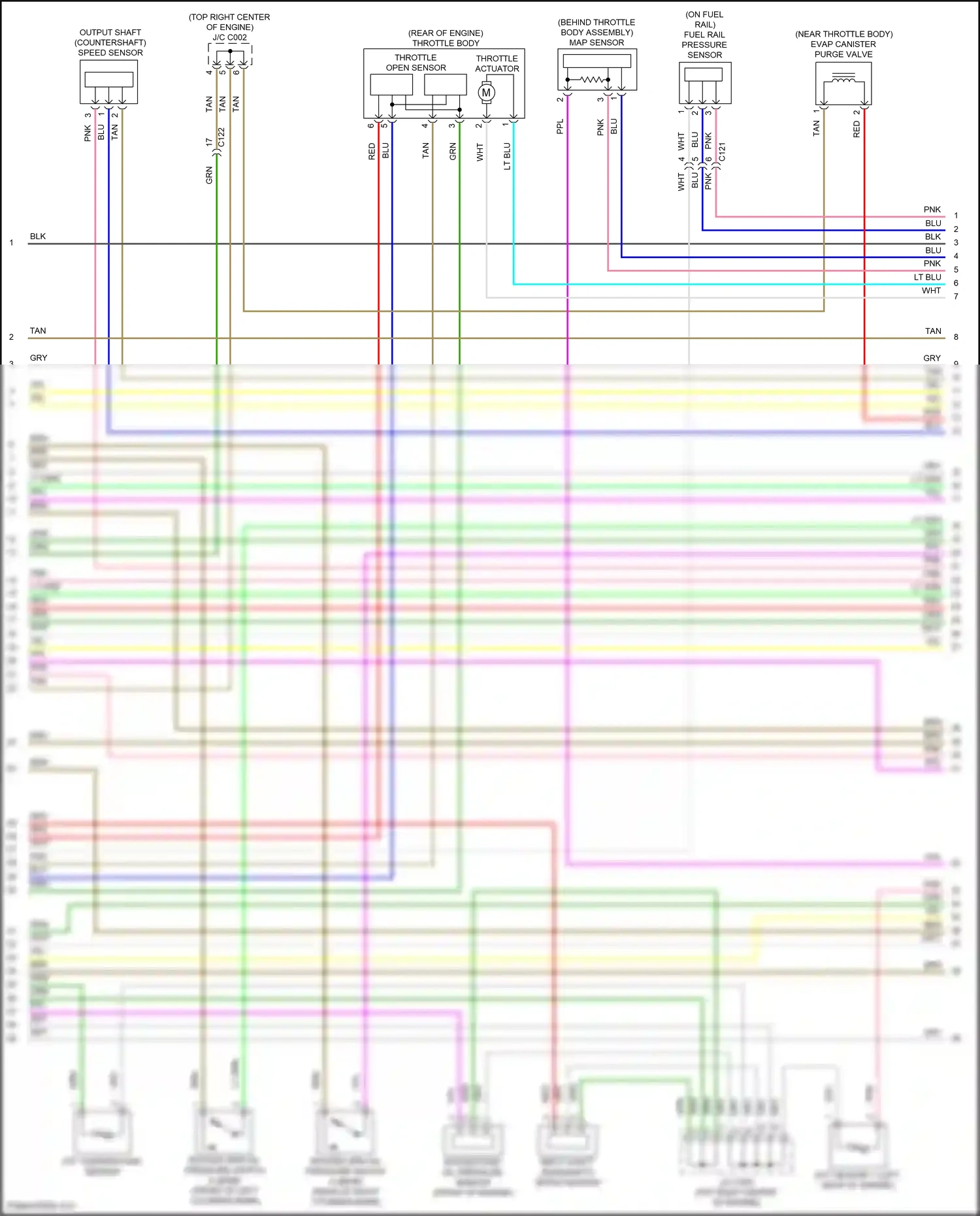 Wiring diagram tan for Honda Pilot III facelift (2018-2022) (125 of 135)
