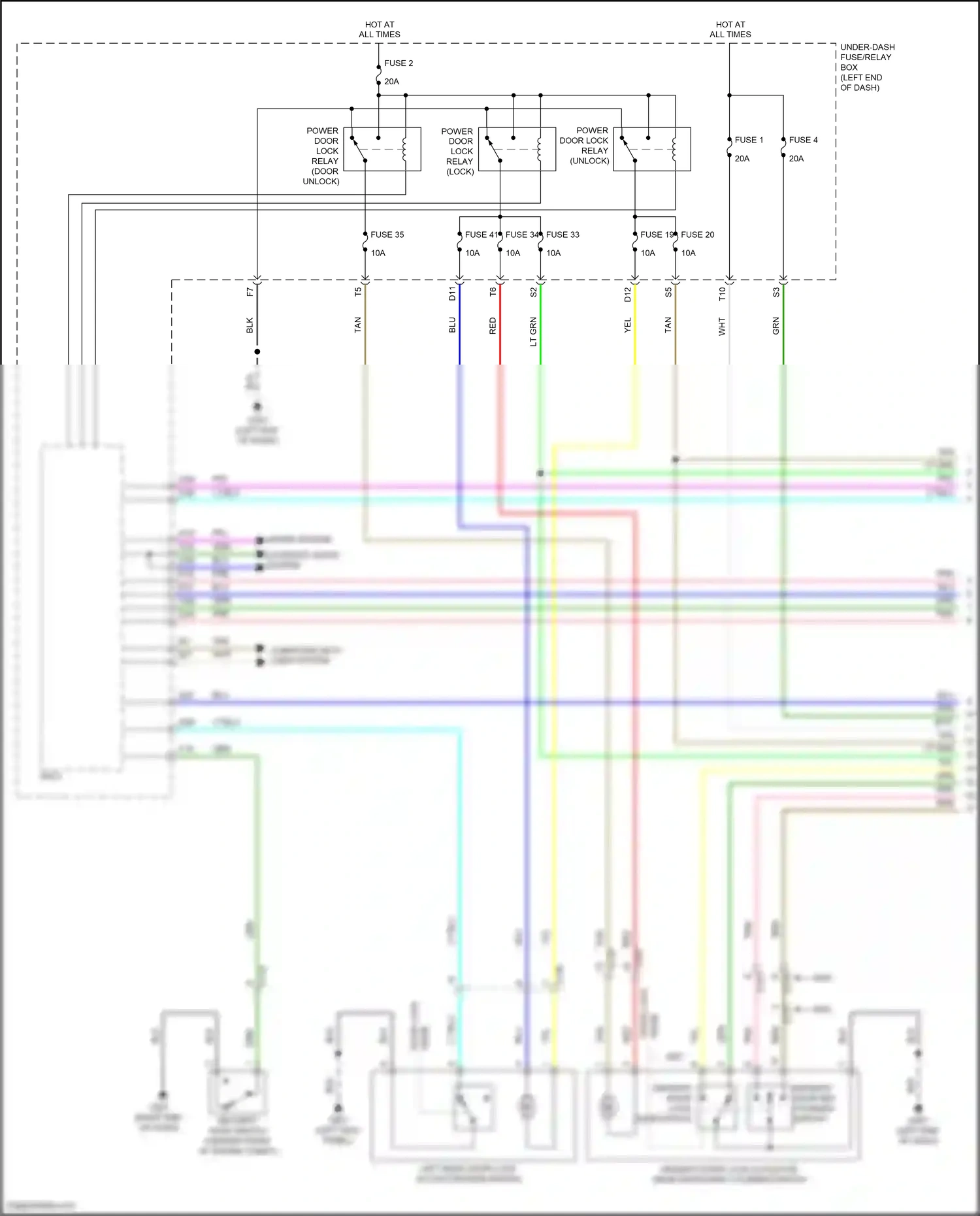 Wiring diagram tan for Honda Pilot III facelift (2018-2022) (73 of 135)