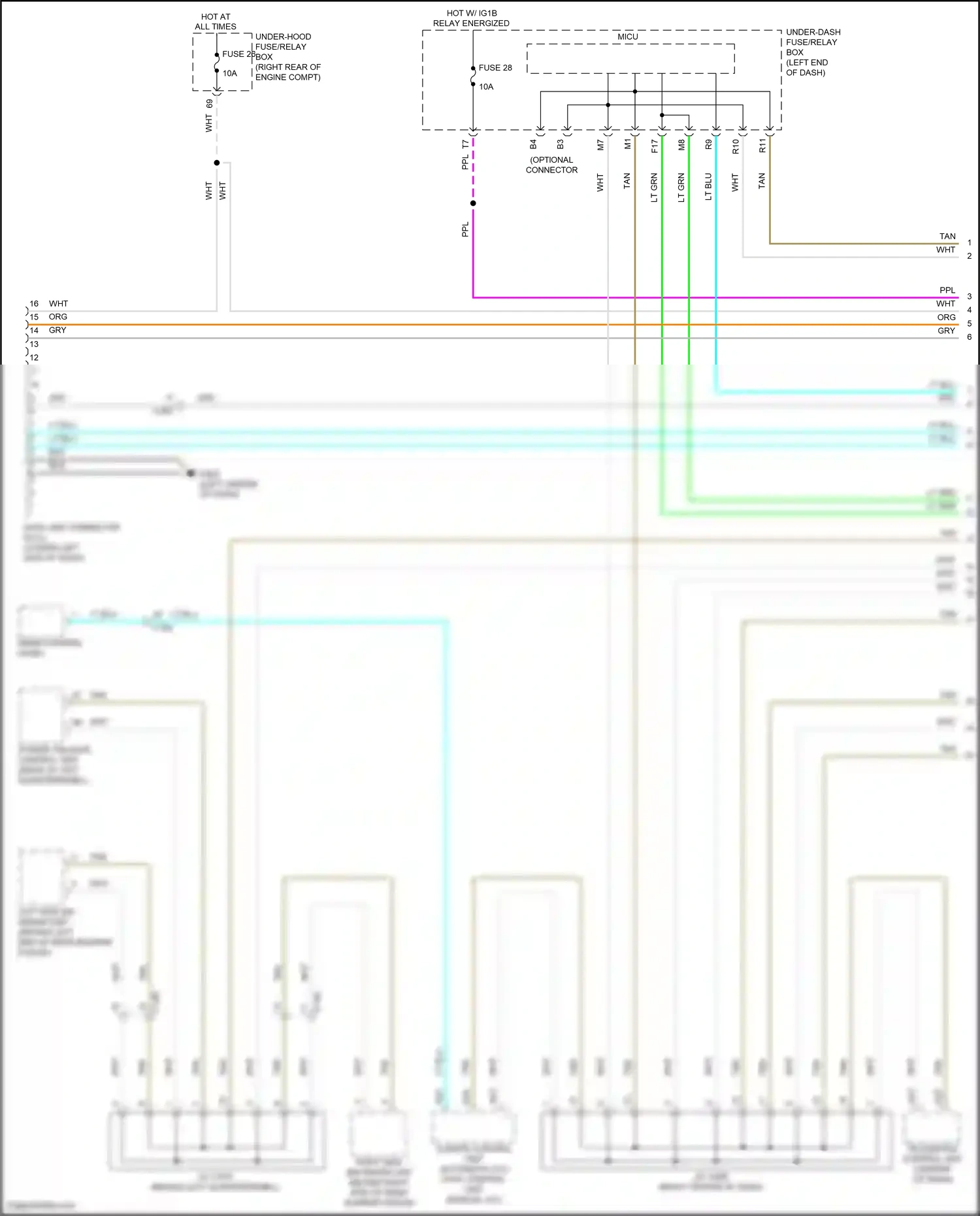 Wiring diagram tan for Honda Pilot III facelift (2018-2022) (104 of 135)