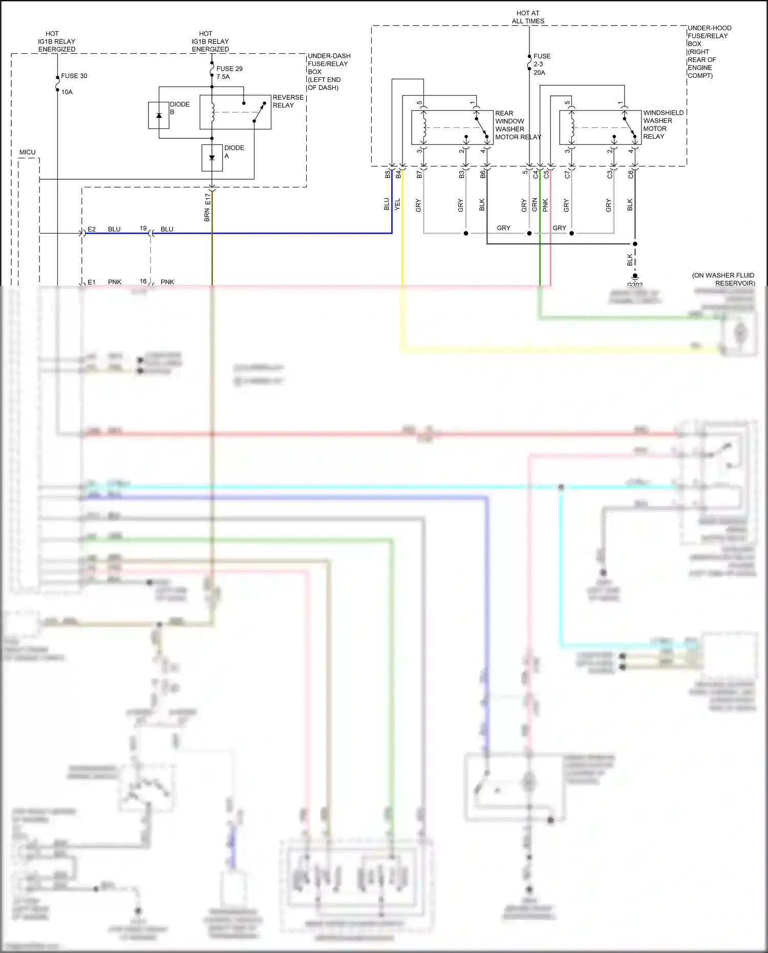 Wiring diagram transmission range switch for Honda Pilot III facelift (2018-2022) (12 of 13)