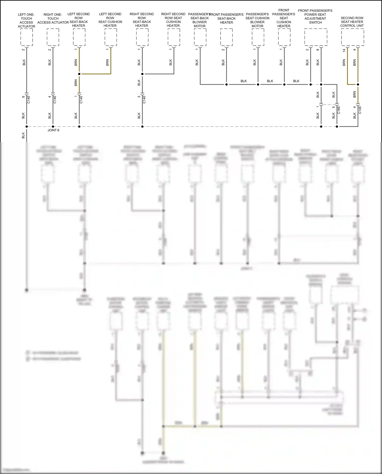 Wiring diagram w/ rain sensor for Honda Pilot III facelift (2018-2022) (2 of 2)