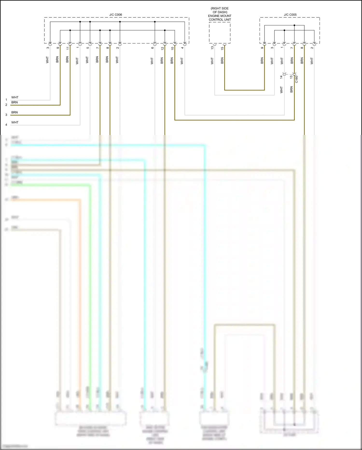 Wiring diagram anc/ active sound control unit for Honda Pilot III (2015-2018) (1 of 2)
