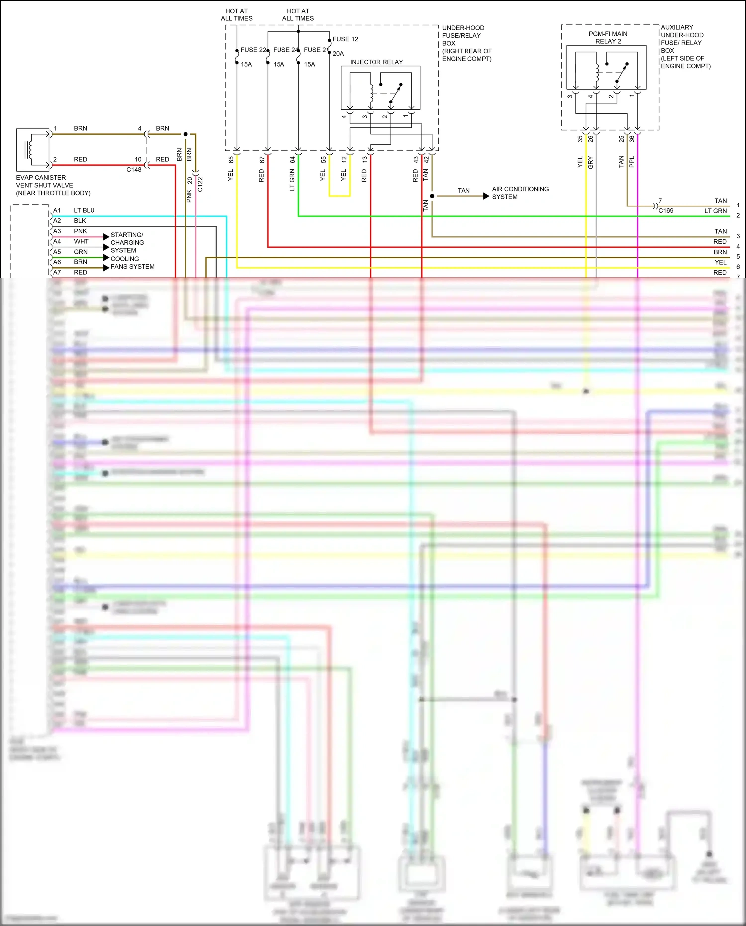 Wiring diagram app sensor for Honda Pilot III (2015-2018) (4 of 5)
