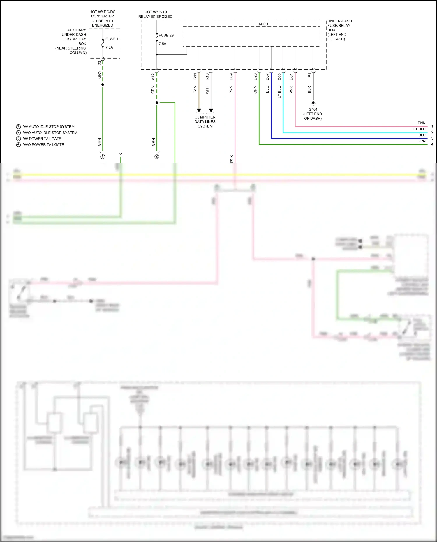 Wiring diagram awd ind for Honda Pilot III (2015-2018) (2 of 2)