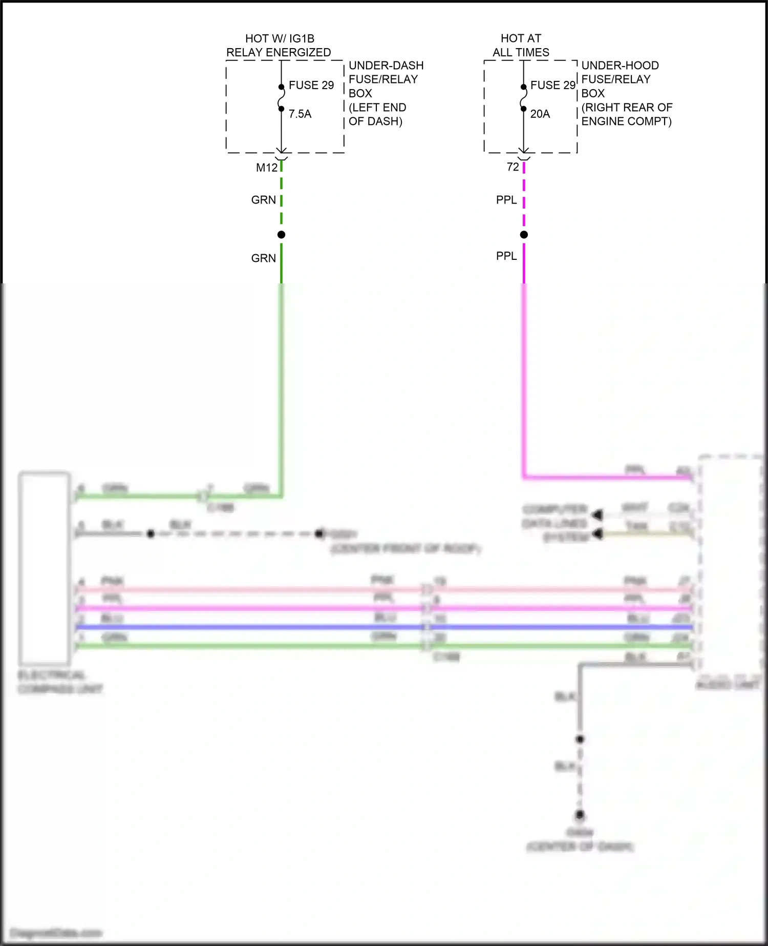 Wiring diagram blu for Honda Pilot III (2015-2018) (74 of 139)