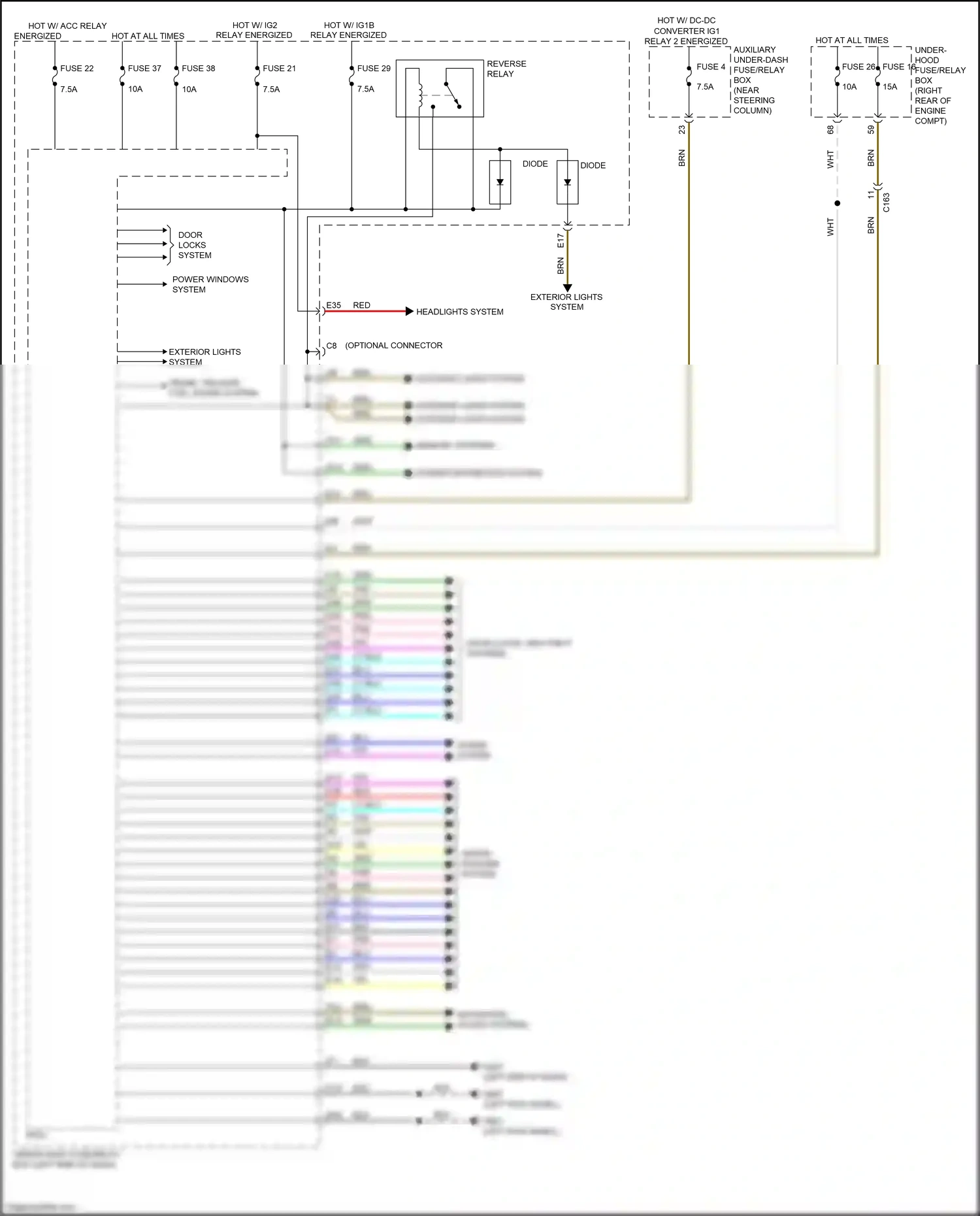 Wiring diagram brn for Honda Pilot III (2015-2018) (121 of 139)