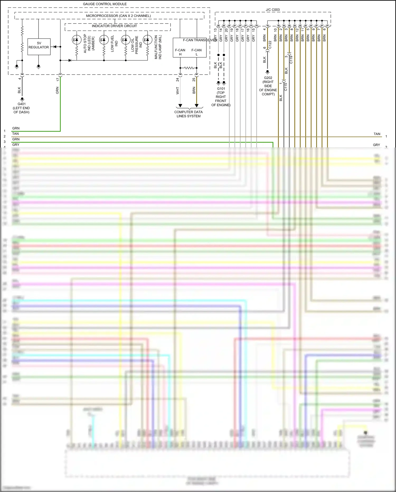 Wiring diagram computer data lines system for Honda Pilot III (2015-2018) (90 of 92)