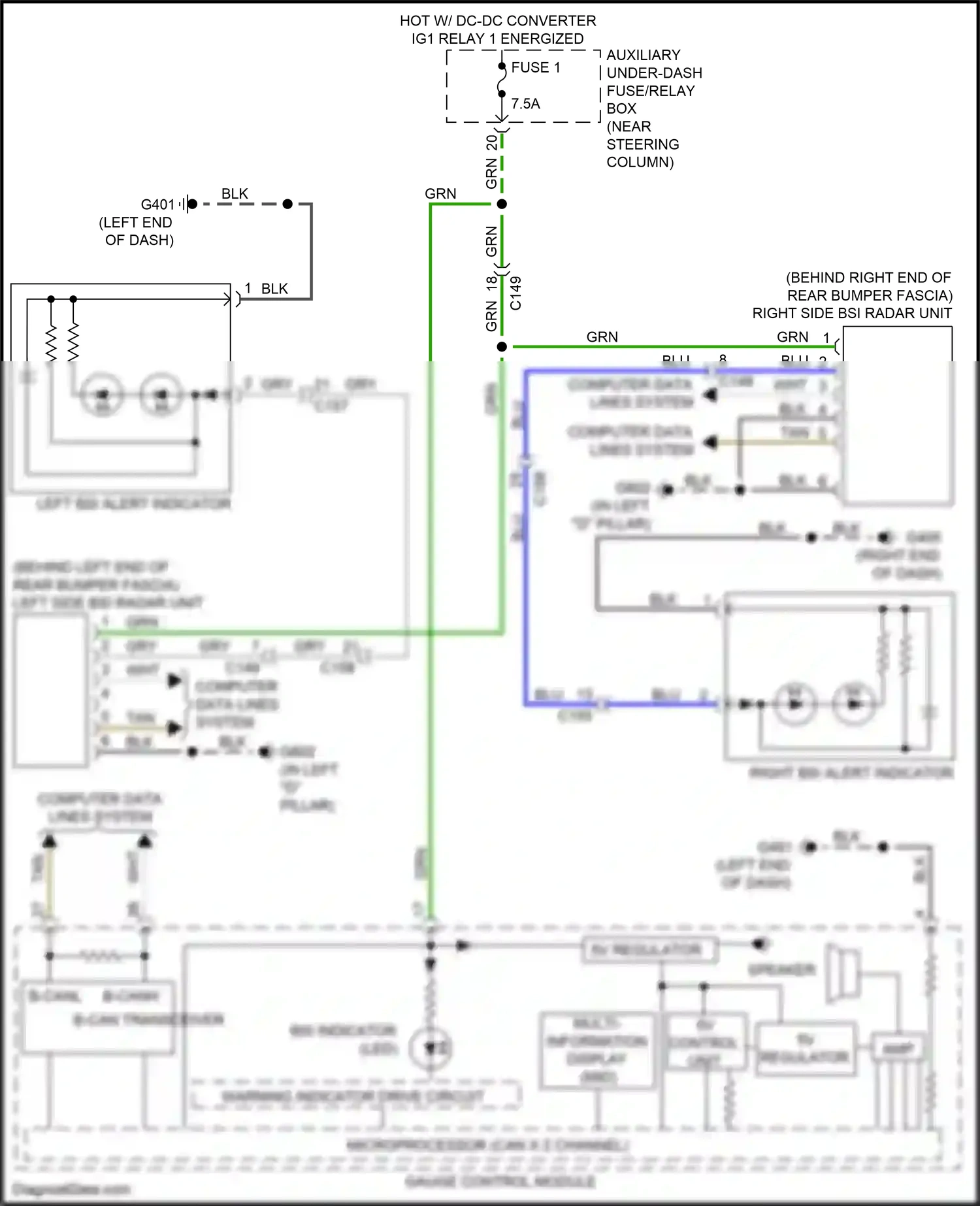 Wiring diagram control unit) for Honda Pilot III (2015-2018) (2 of 3)