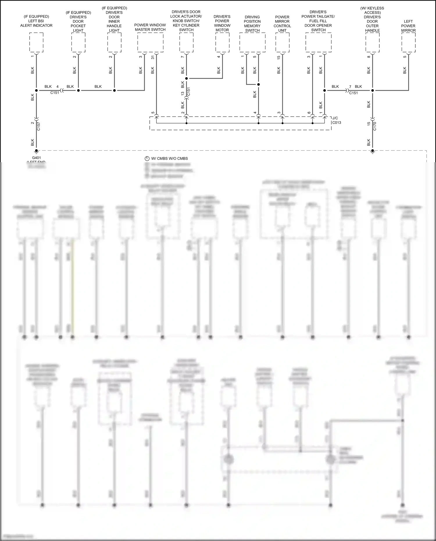 Wiring diagram econ switch for Honda Pilot III (2015-2018) (3 of 7)