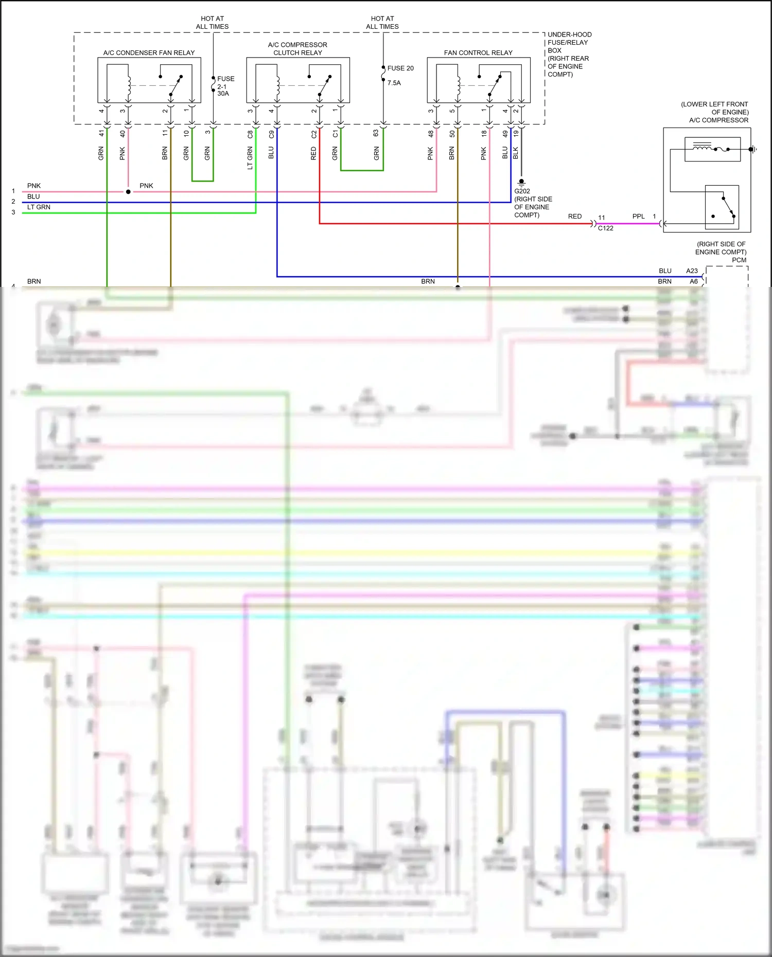 Wiring diagram ect sensor 2 for Honda Pilot III (2015-2018) (1 of 5)