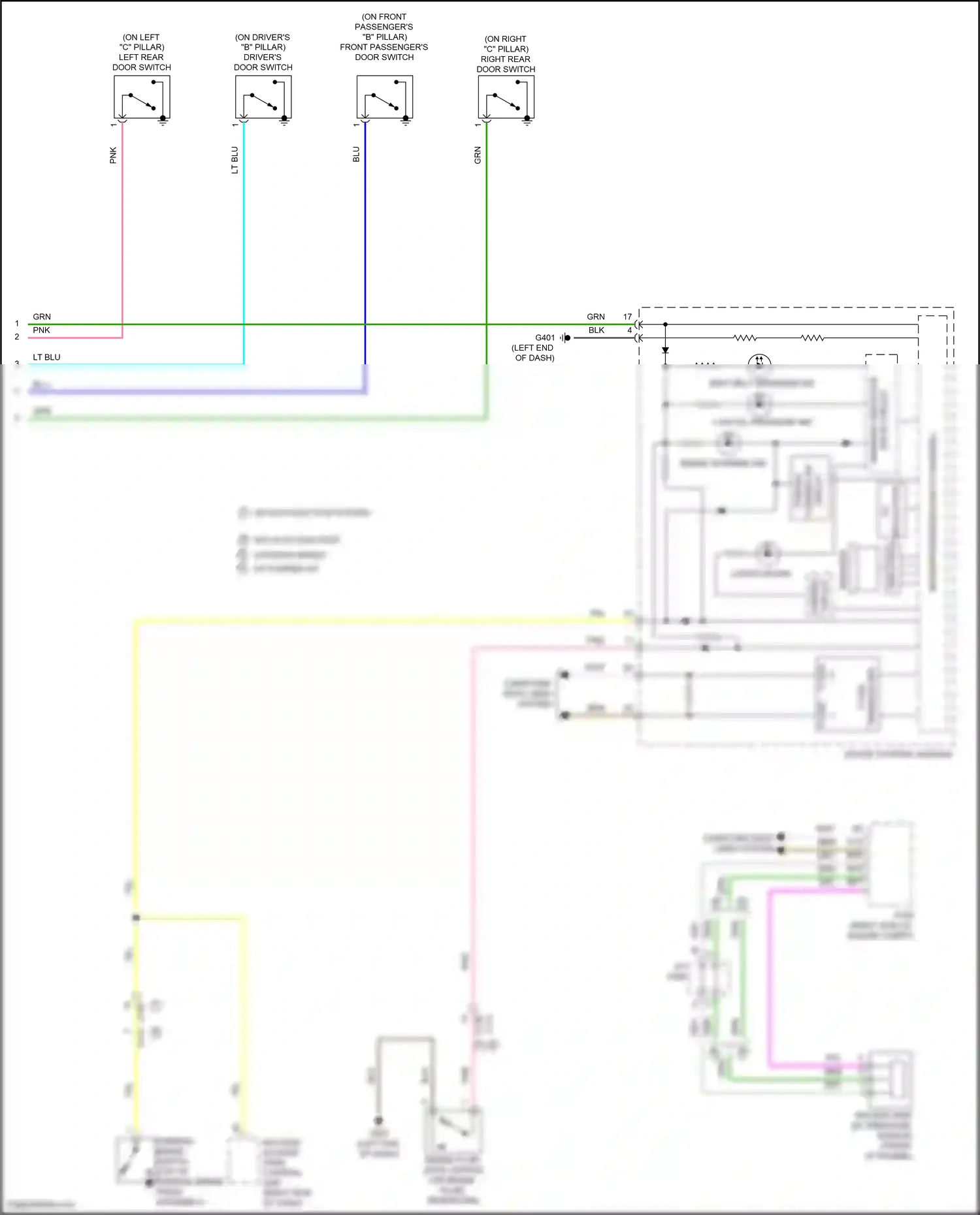 Wiring diagram f-can for Honda Pilot III (2015-2018) (6 of 11)