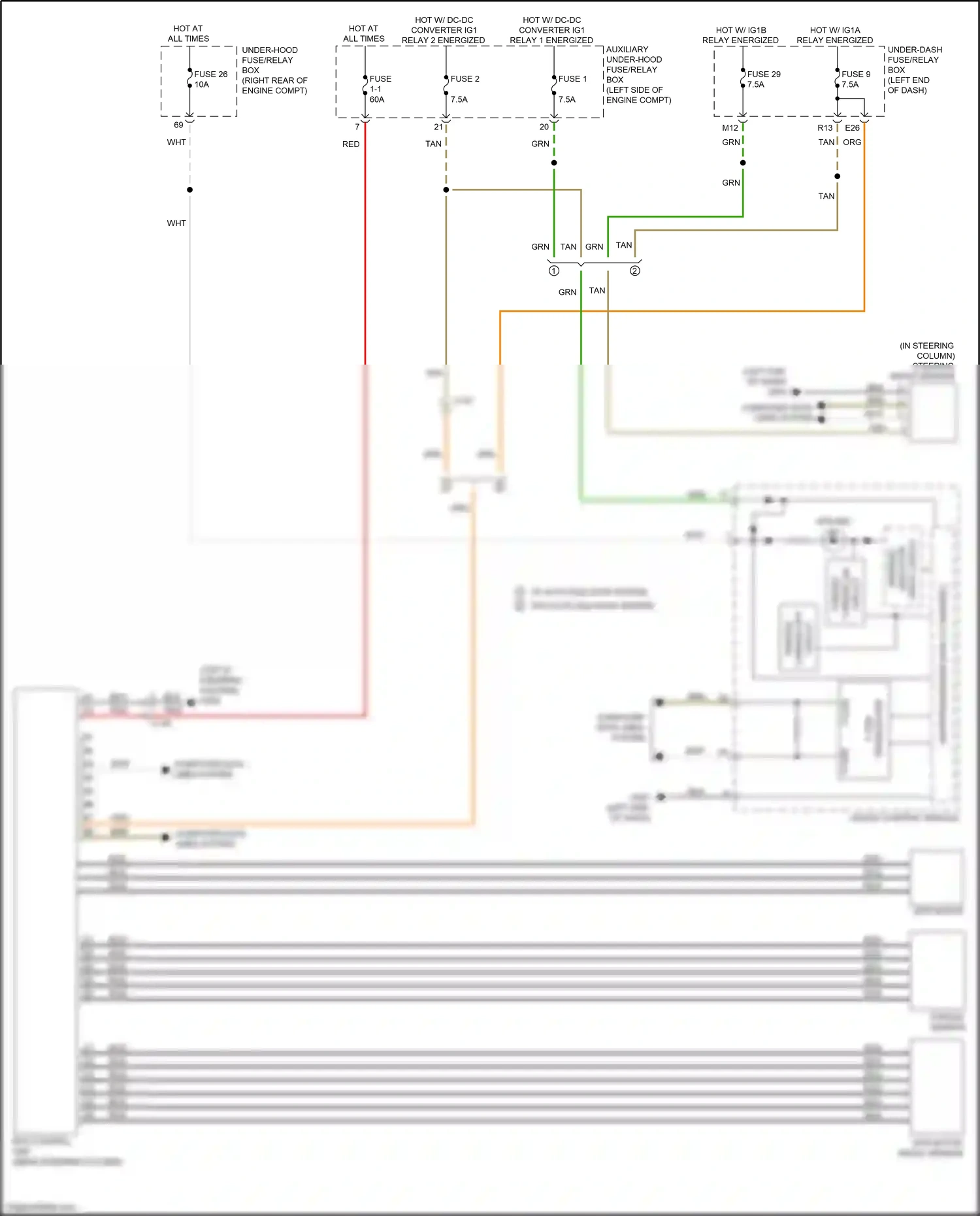 Wiring diagram fuse 2 for Honda Pilot III (2015-2018) (5 of 11)