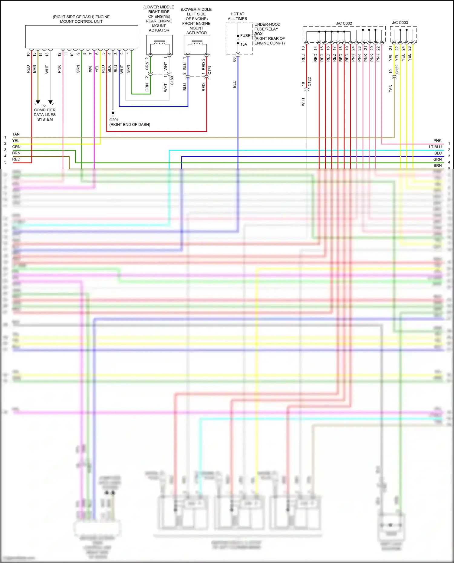Wiring diagram fuse 23 for Honda Pilot III (2015-2018) (20 of 21)