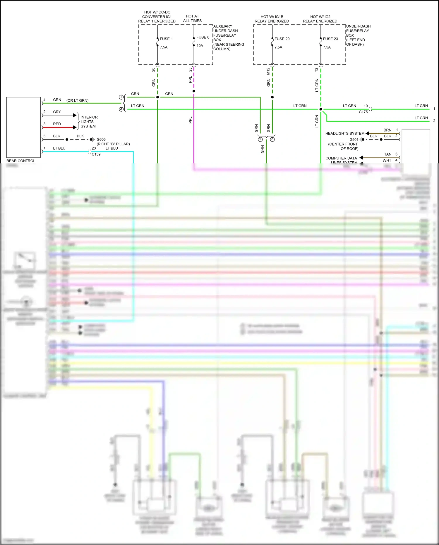 Wiring diagram fuse 29 for Honda Pilot III (2015-2018) (1 of 39)