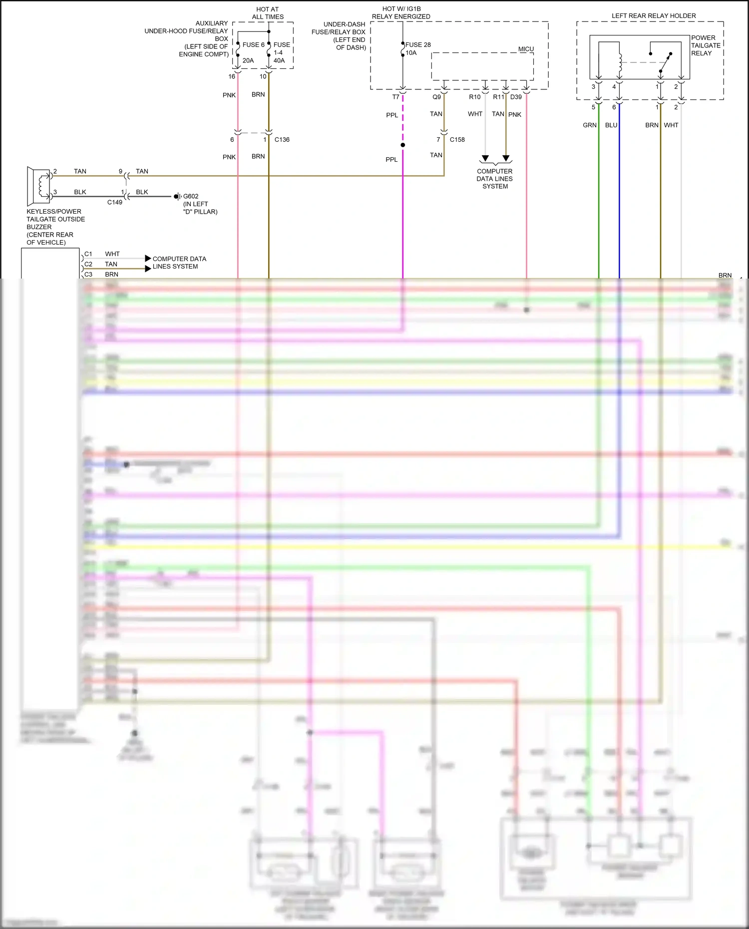 Wiring diagram fuse 6 for Honda Pilot III (2015-2018) (10 of 21)
