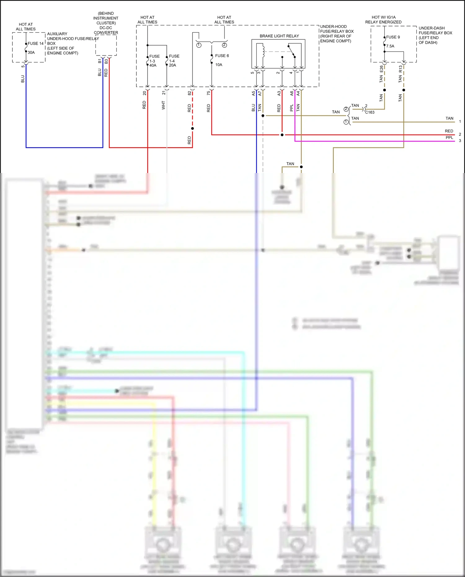Wiring diagram fuse 6 for Honda Pilot III (2015-2018) (11 of 21)