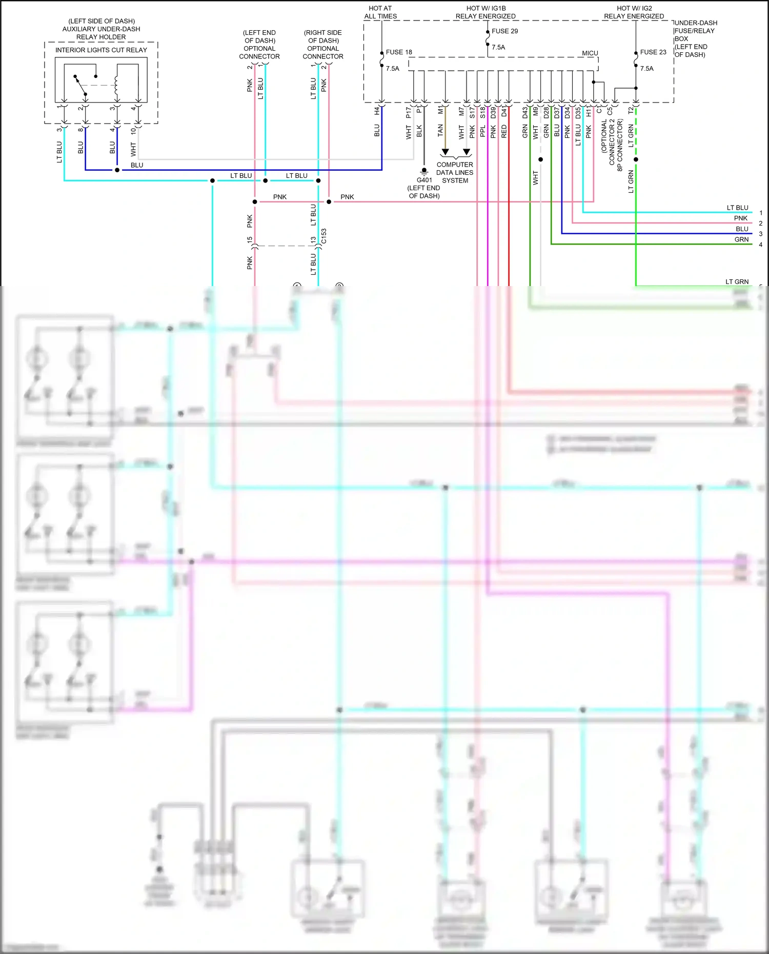 Wiring diagram grn for Honda Pilot III (2015-2018) (12 of 148)