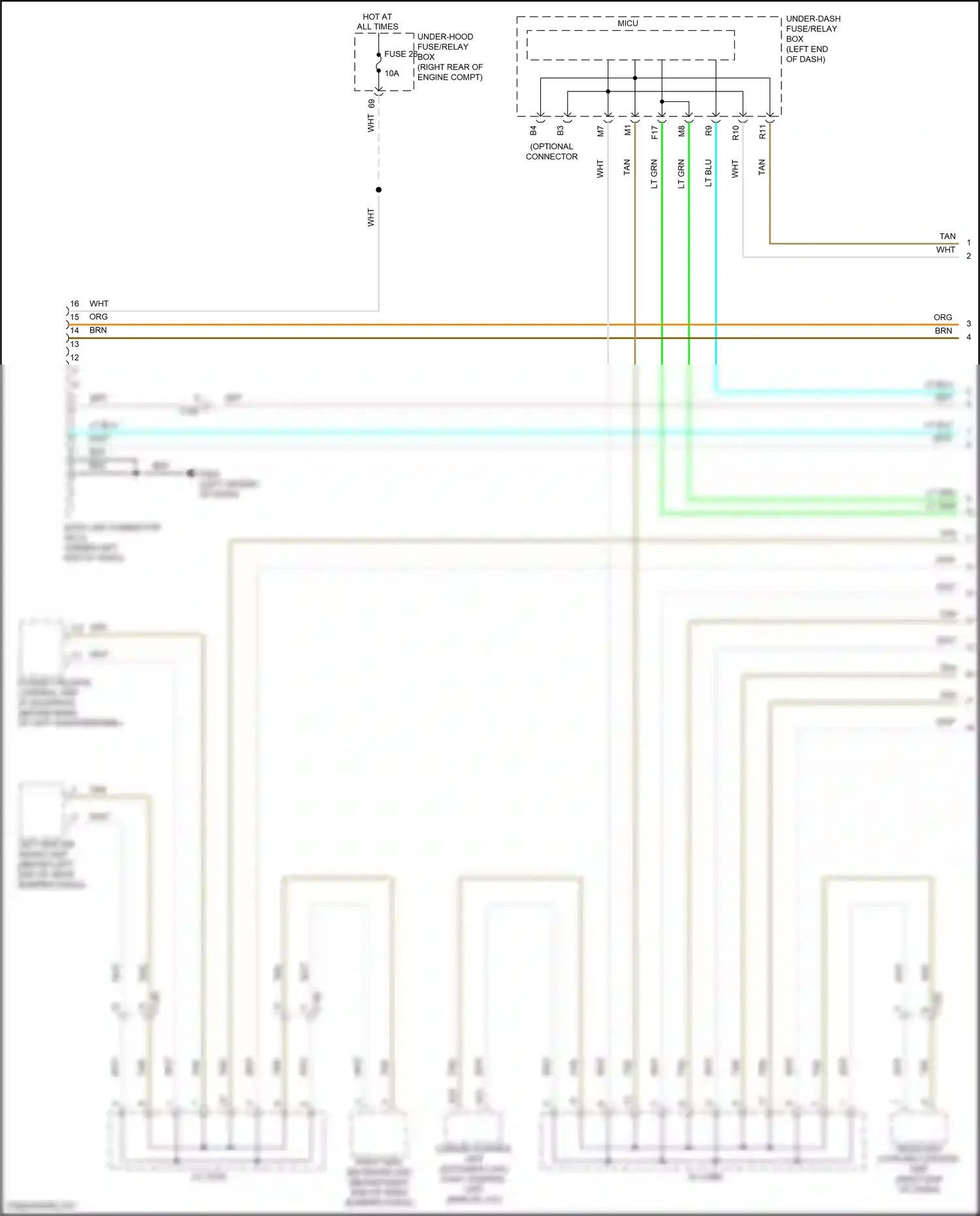 Wiring diagram hvac control unit for Honda Pilot III (2015-2018) (1 of 5)