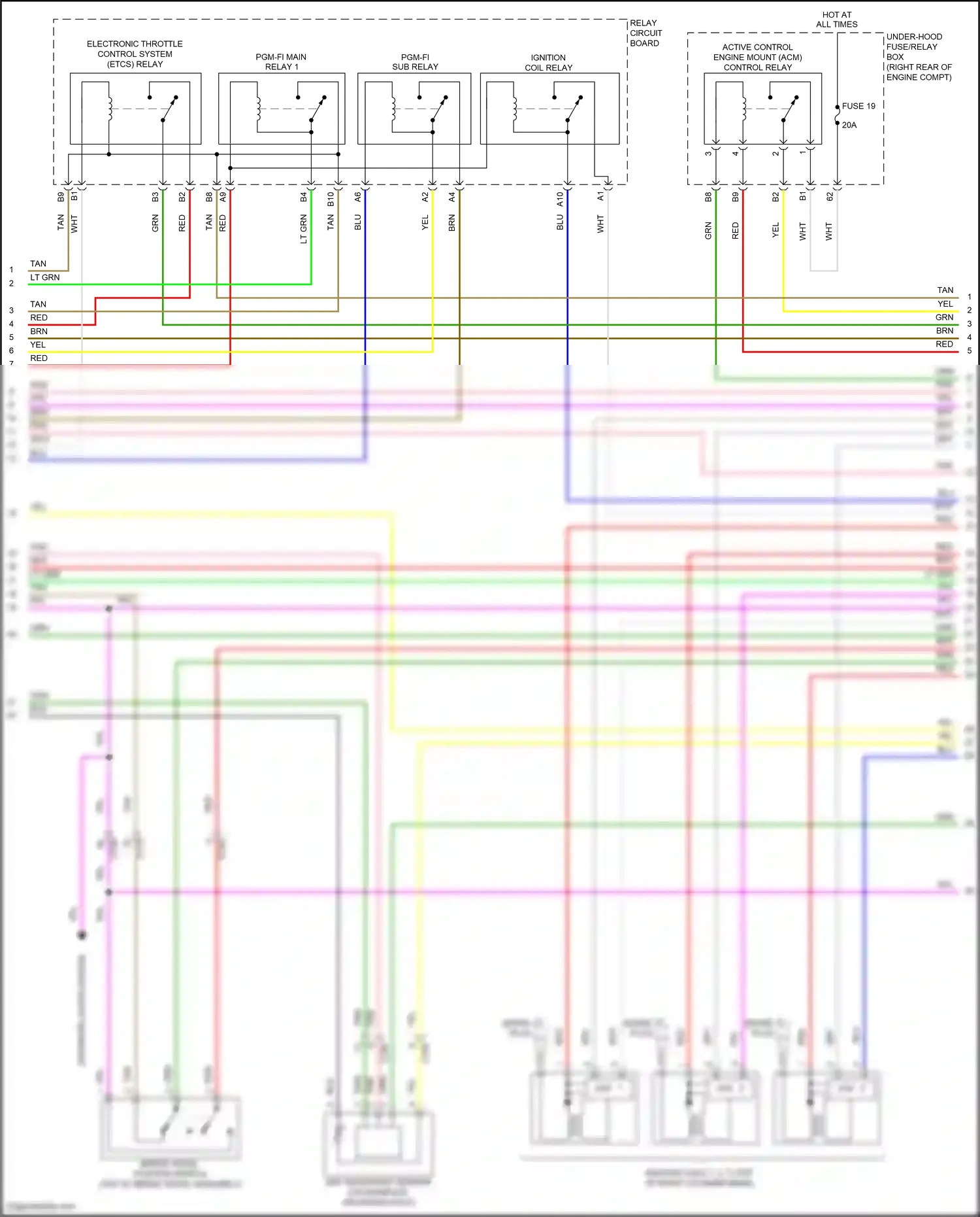 Wiring diagram maf sensor/iat sensor for Honda Pilot III (2015-2018) (1 of 2)