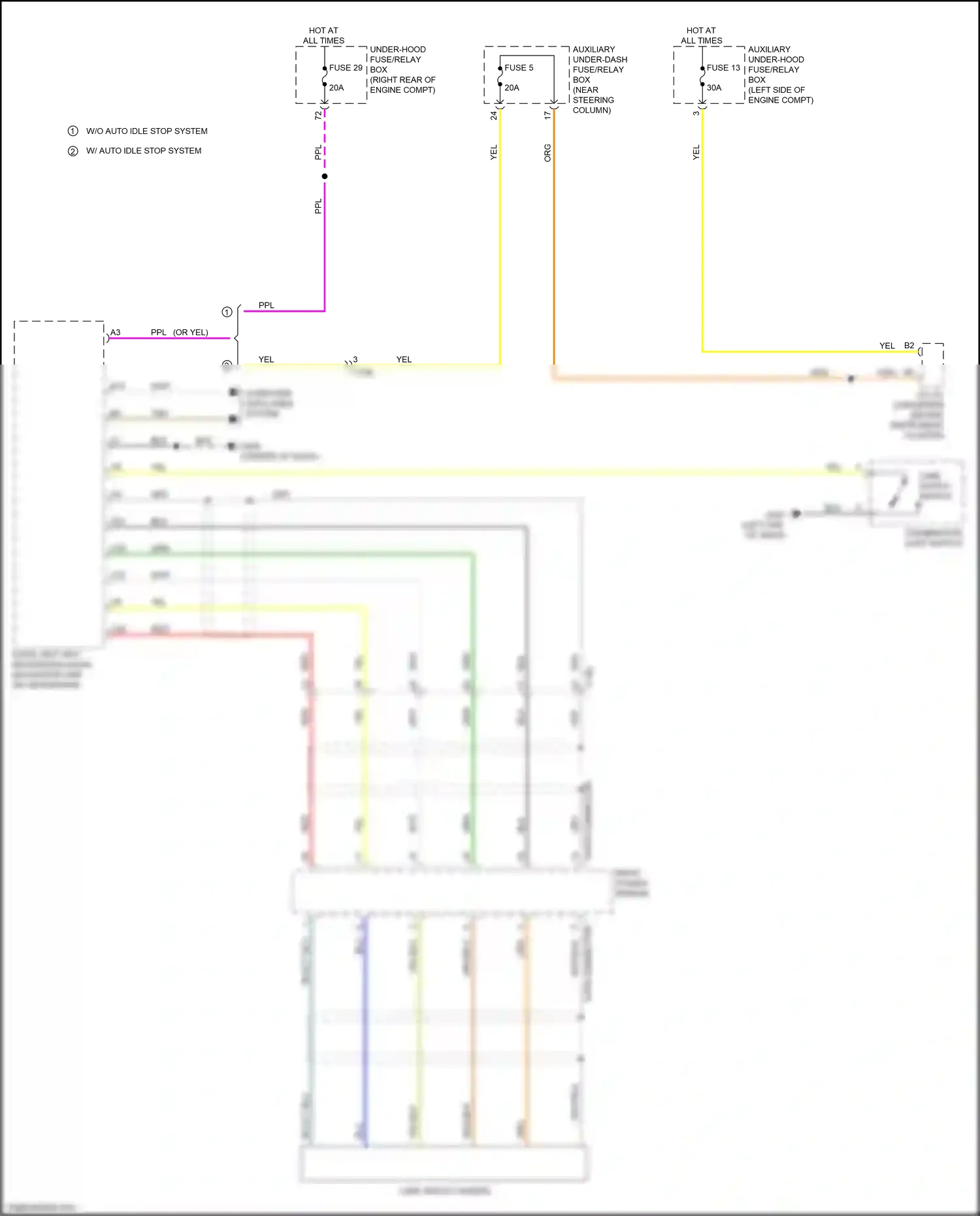Wiring diagram org/blk for Honda Pilot III (2015-2018) (1 of 2)