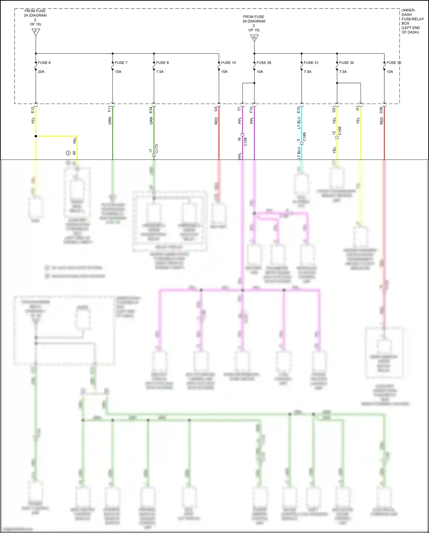 Wiring diagram power seat control unit for Honda Pilot III (2015-2018) (7 of 9)