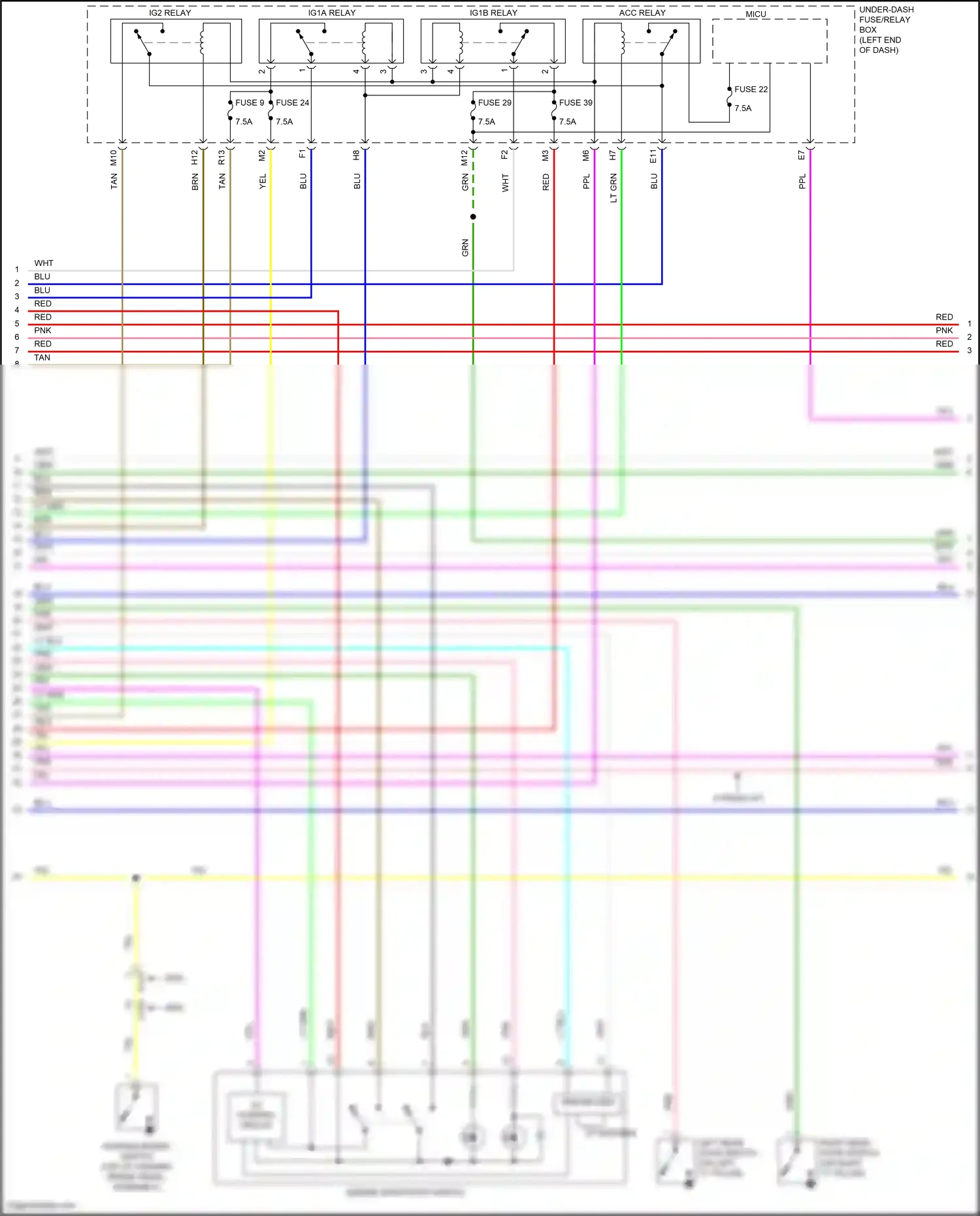 Wiring diagram red for Honda Pilot III (2015-2018) (44 of 143)