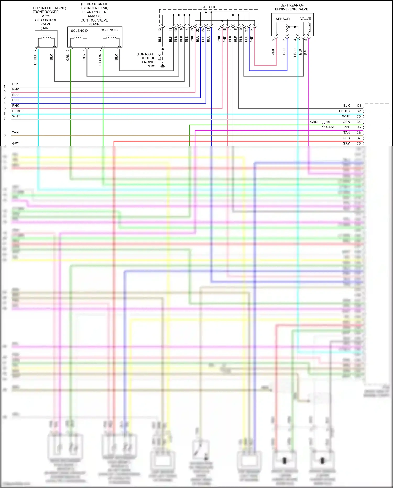 Wiring diagram solenoid b for Honda Pilot III (2015-2018) (2 of 3)