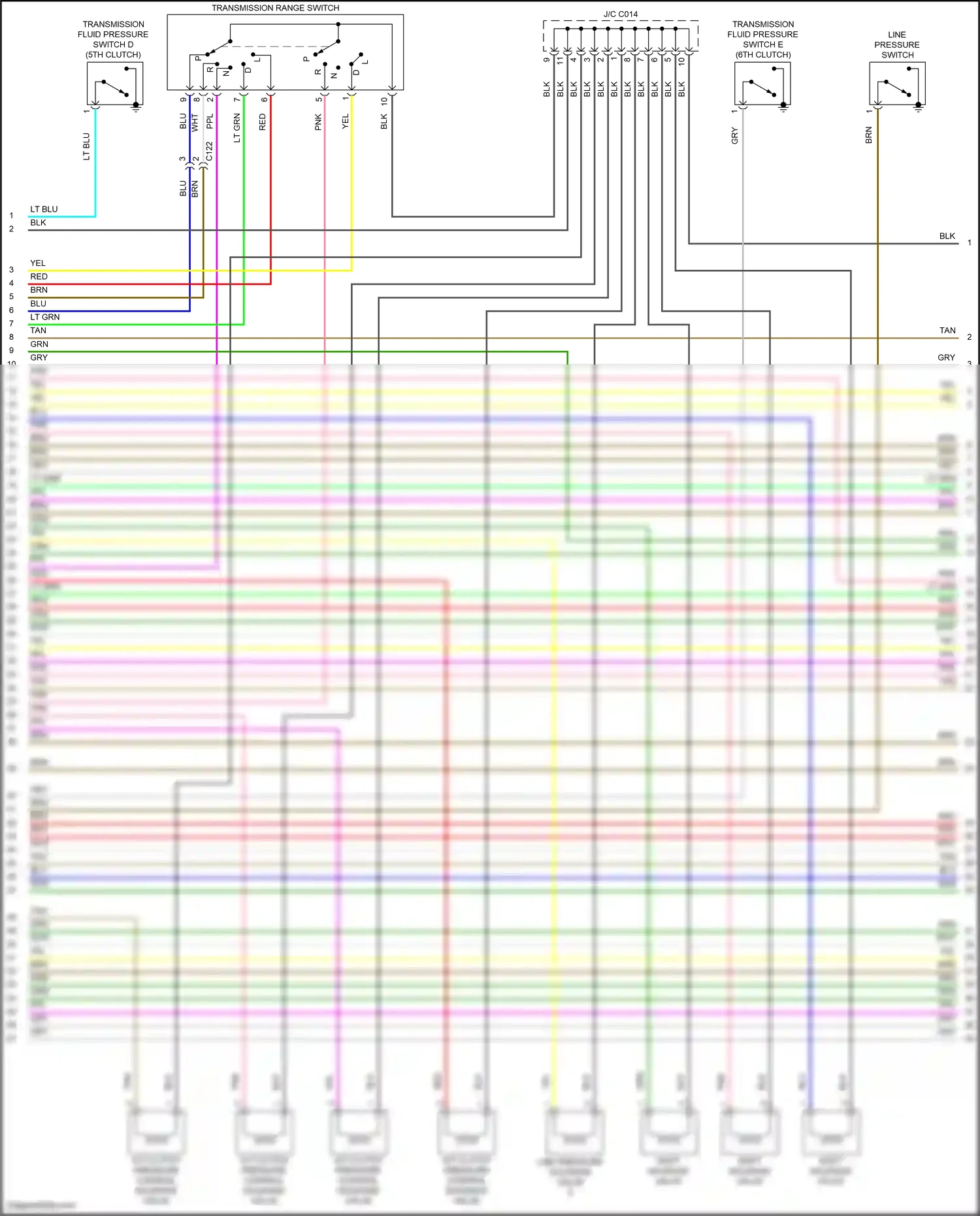 Wiring diagram transmission range switch for Honda Pilot III (2015-2018) (13 of 13)