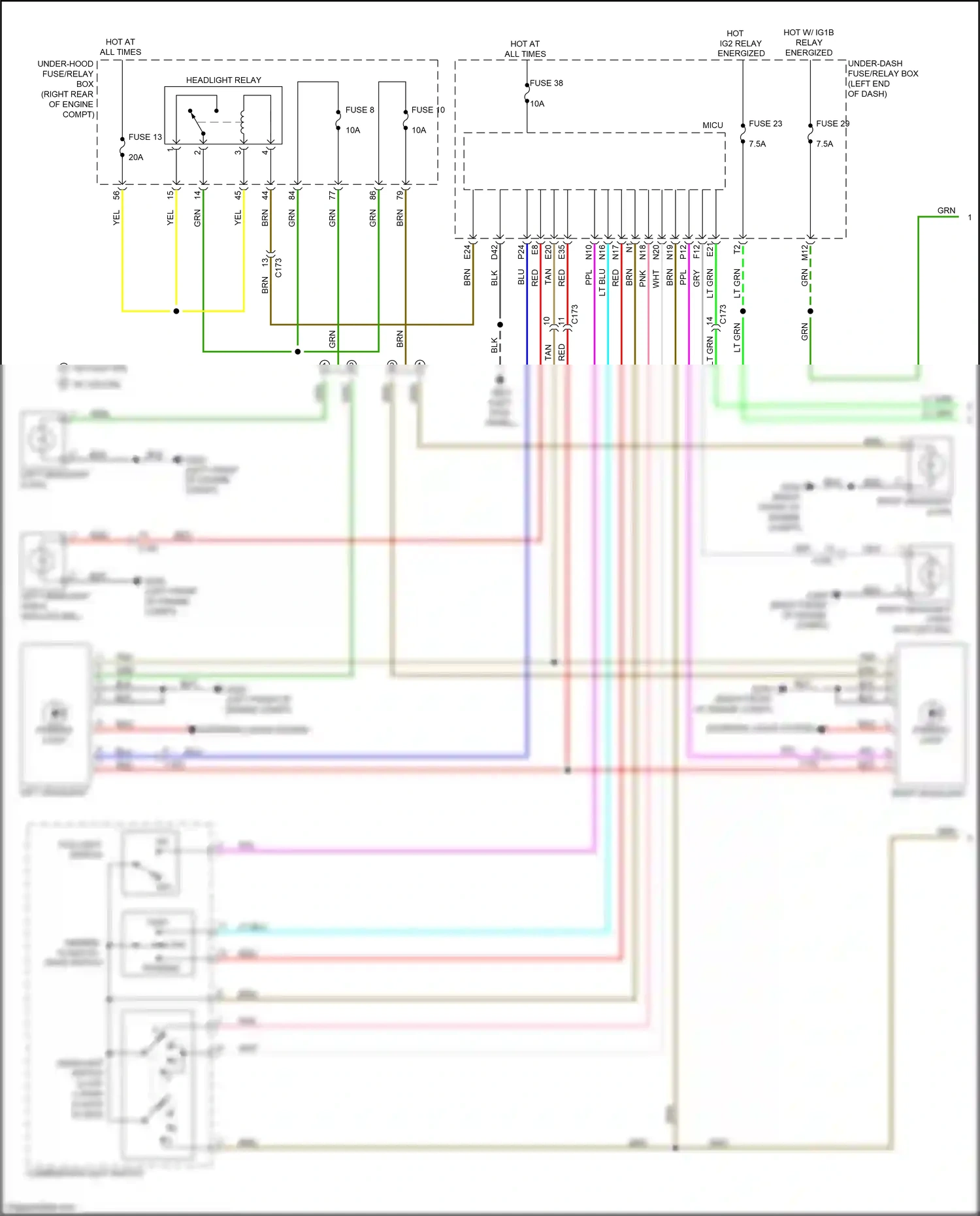 Wiring diagram wht for Honda Pilot III (2015-2018) (47 of 157)